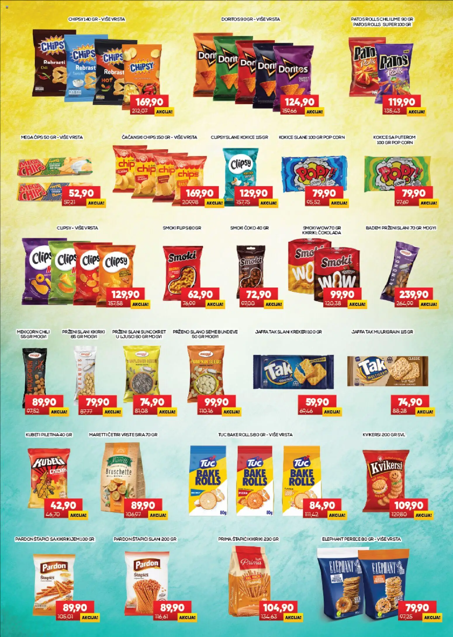 Medius katalog - važi od 28.07.2026 | Strana: 14 | Proizvode: Čips, Badem, Tuc, Kikiriki