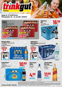 Trinkgut Prospekt Dorfen ab 31.08.2026 gültig