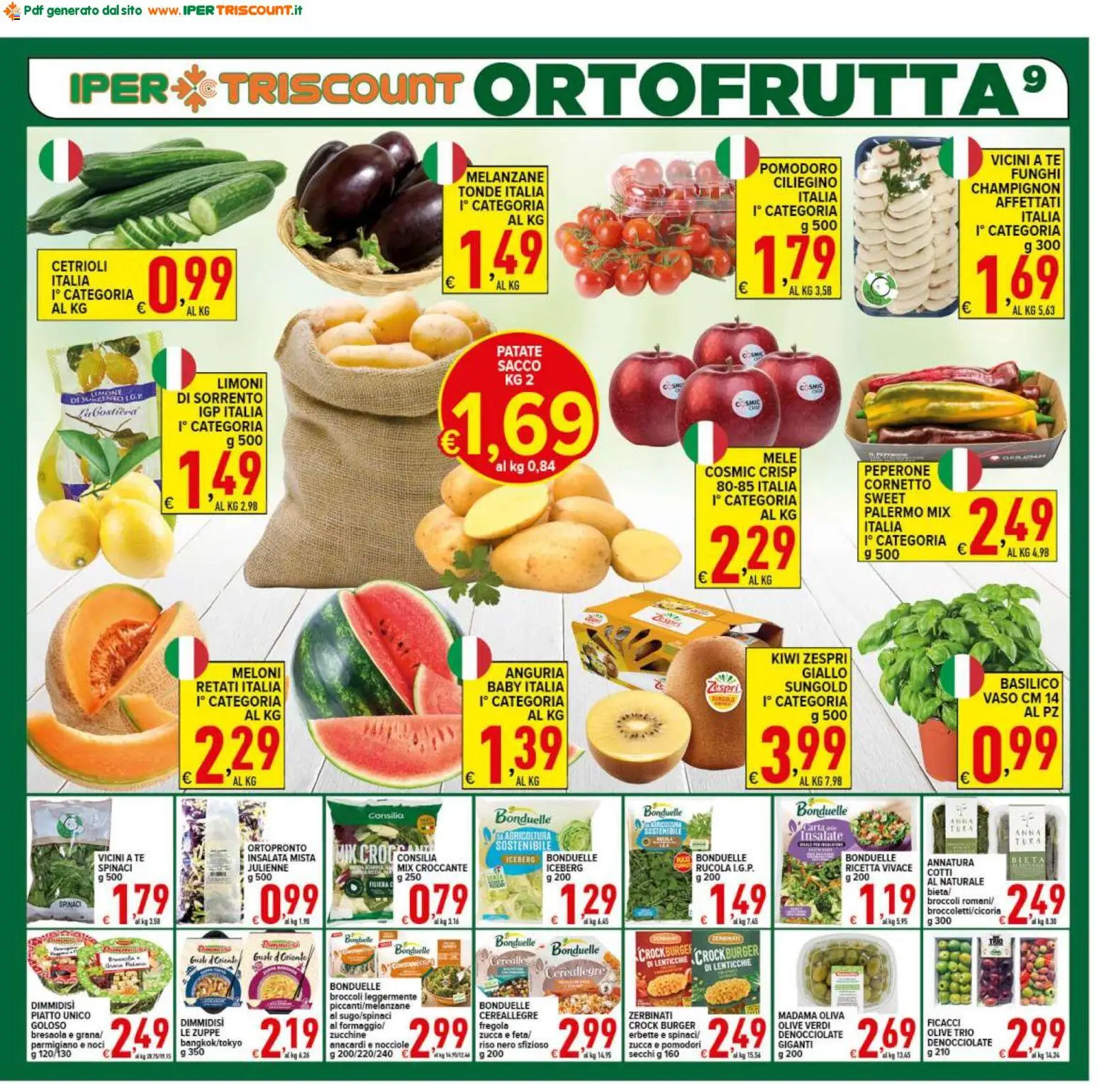 Volantino Ipertriscount del 08.05.2026 | Pagina: 9 | Prodotti: Bresaola, Lenticchie, Zucca, Zucchine