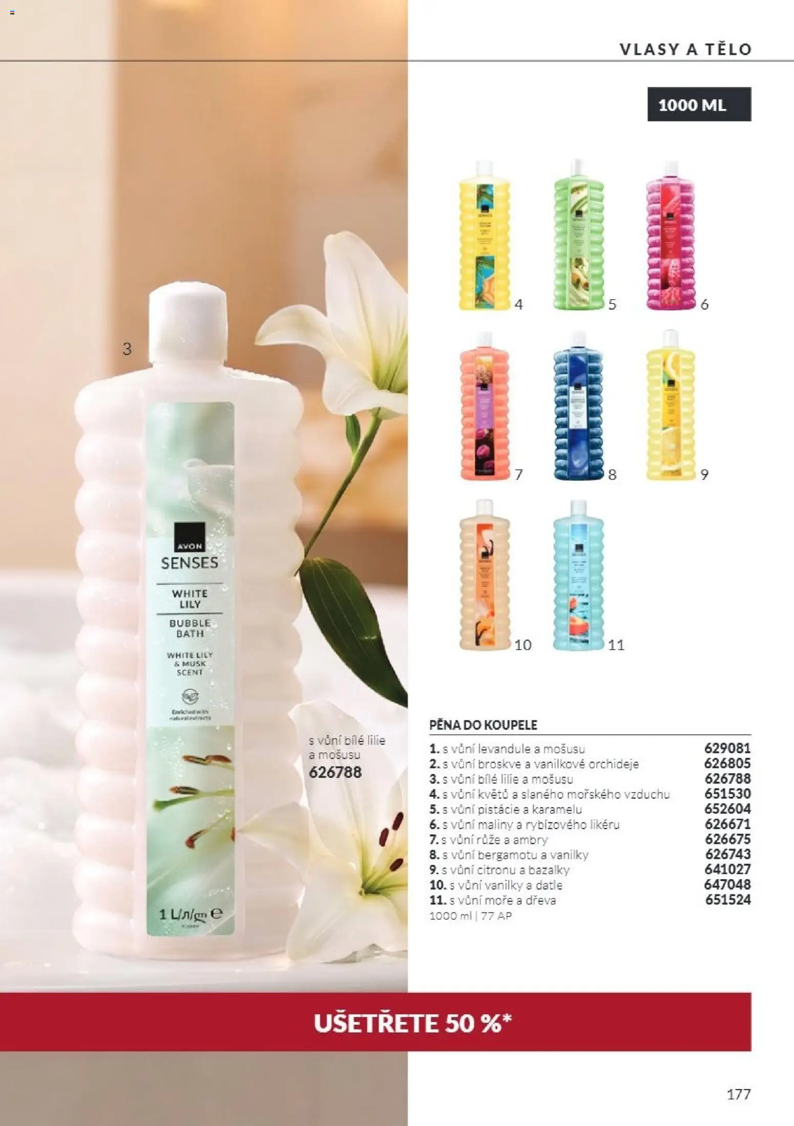 Avon Katalog 10/2026 od 01.10.2026 | Strana: 177 | Produkty: Pěna do koupele, Broskve, Maliny, Datle