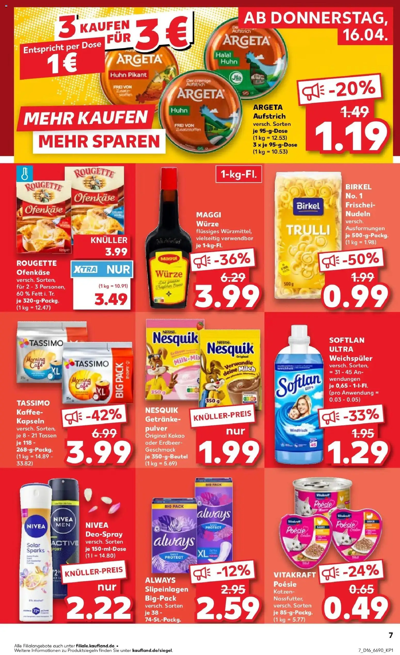 Kaufland Prospekt Bückeburg	 – gültig ab 13.04.2026 | Seite: 19 | Produkte: Nesquik, Kaffee, Rougette ofenkase, Deospray