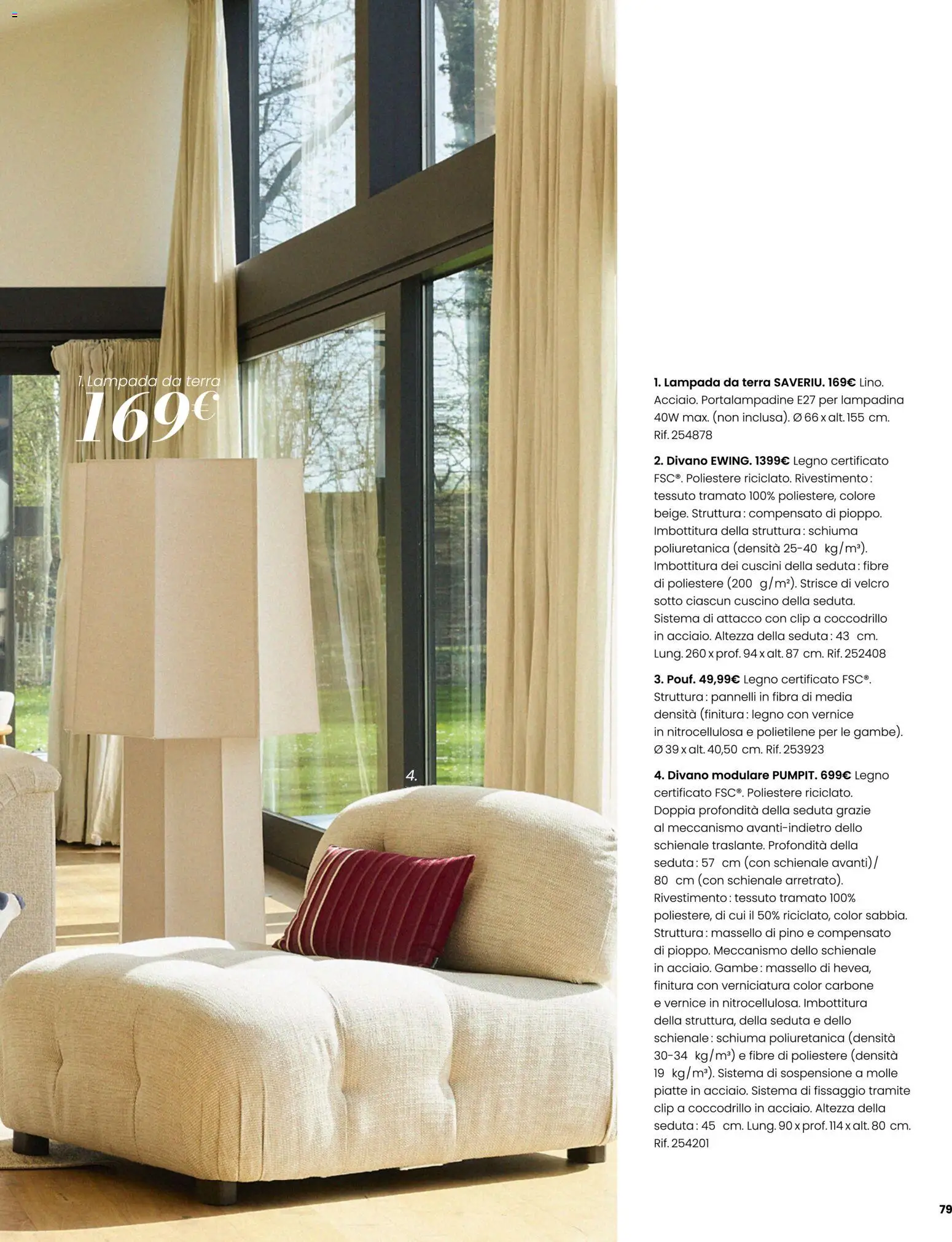 Volantino Maisons du Monde del 23/09/2026 | Pagina: 79 | Prodotti: Schiuma, Cuscino, Lampada, Terra