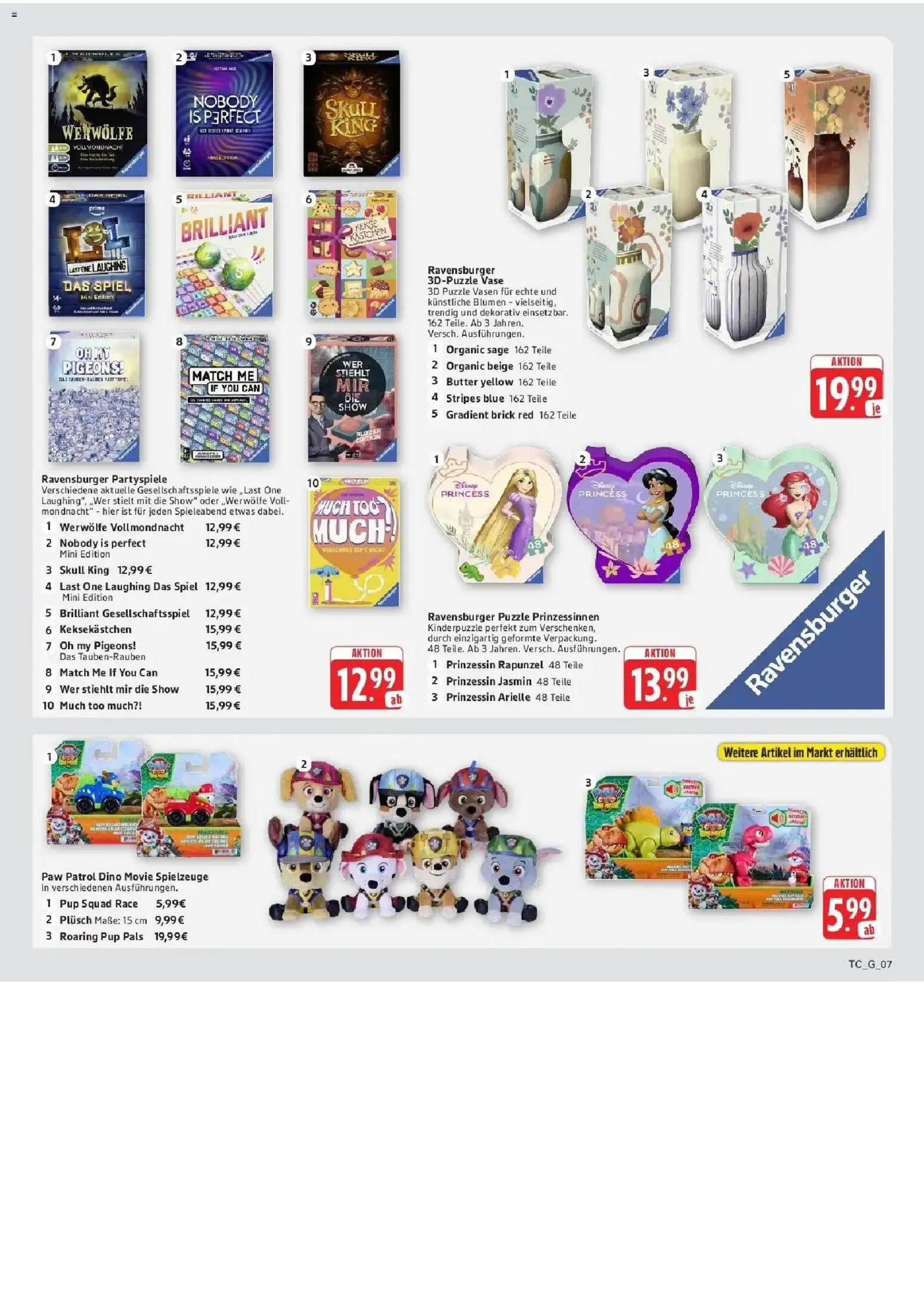 E center Prospekt Mainz-Weisenau (ab 26.10.2026) zum Blättern | Seite: 76 | Produkte: Spiel, Butter, Vase, Kekse