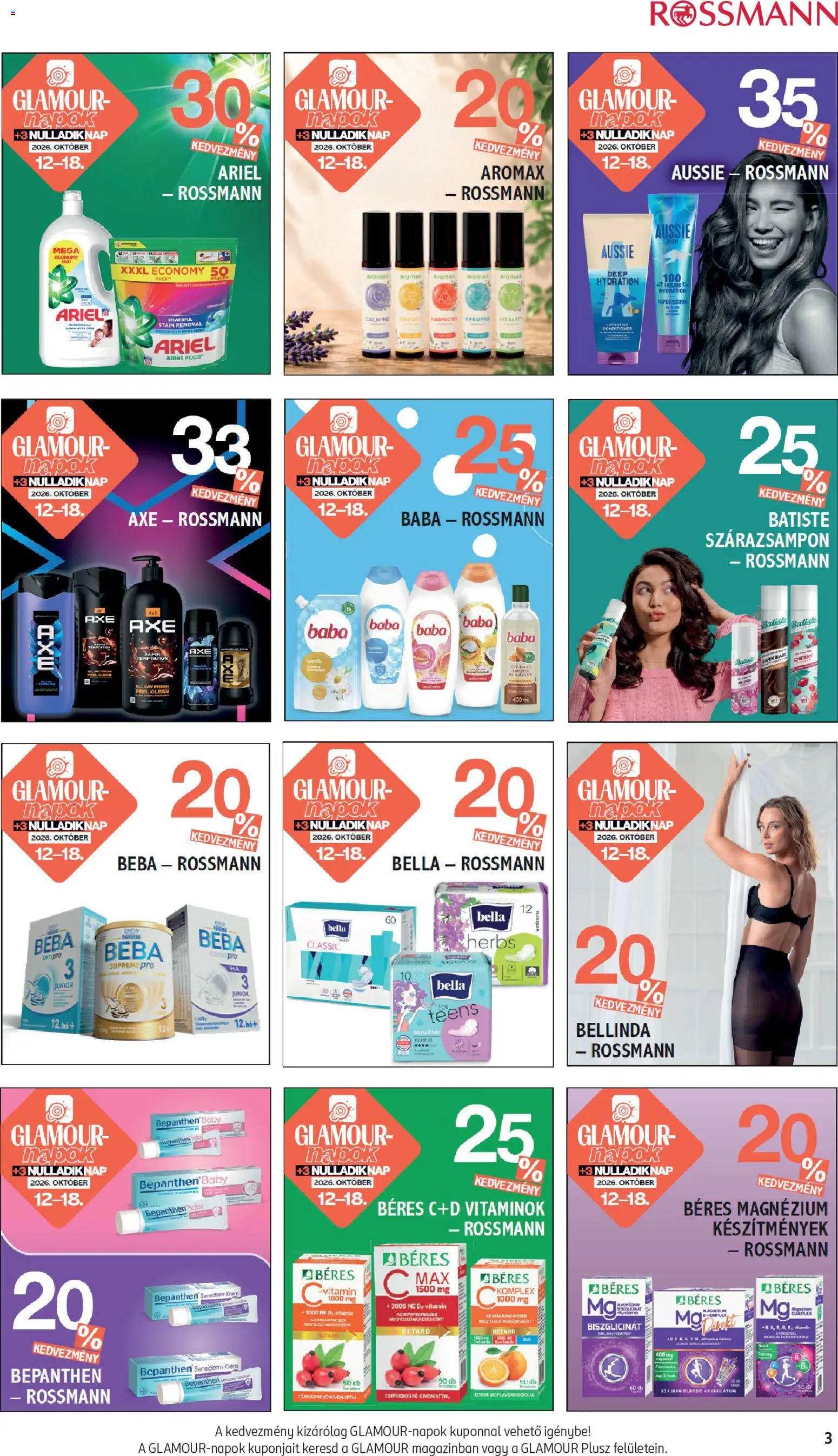 Rossmann akciós ujság - amely érvényes a következő dátumtól: 2026.10.12. | Oldal: 3