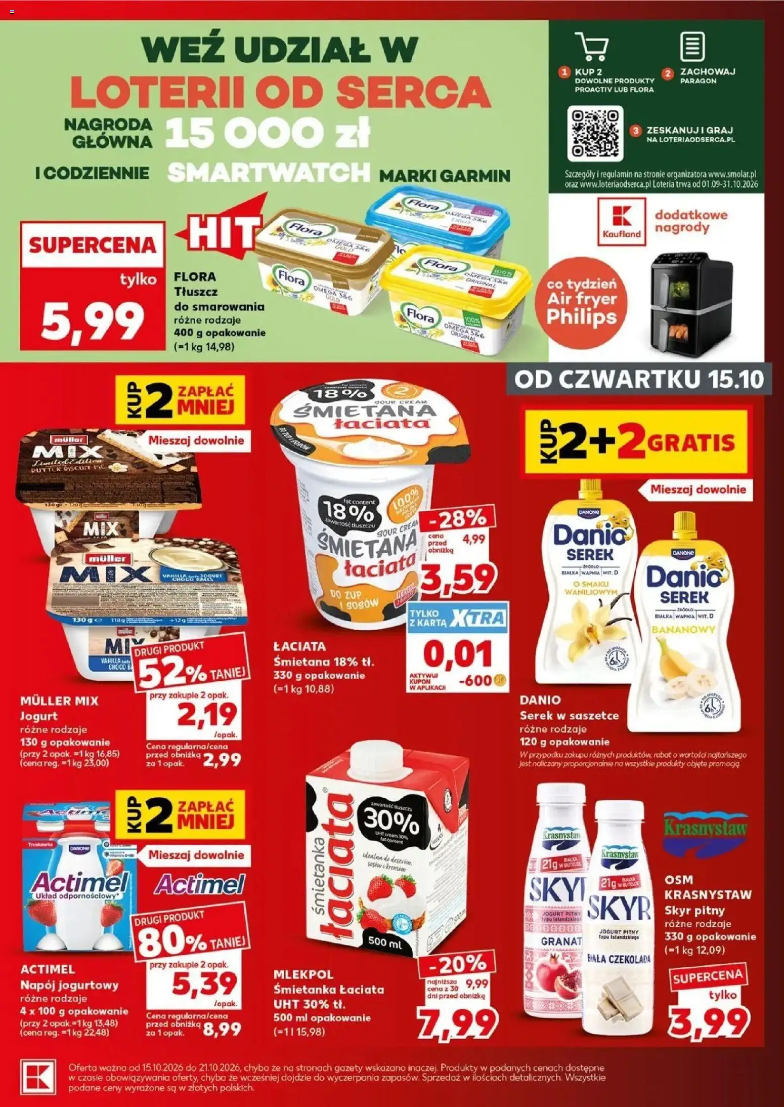 Kaufland gazetka - Super sobota od 17.10.2026 - od jutra PDF | Strona: 21 | Produkty: Karta, Serek, Biała czekolada, Śmietana