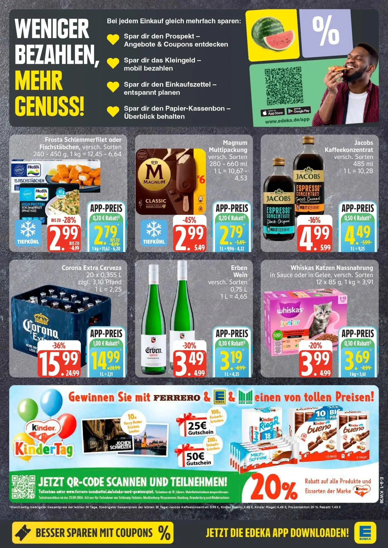 Edeka Prospekt Lübeck (ab 14.09.2026) » Angebote Online | Seite: 12 | Produkte: Milch, Käse, Kinder bueno, Kinder riegel