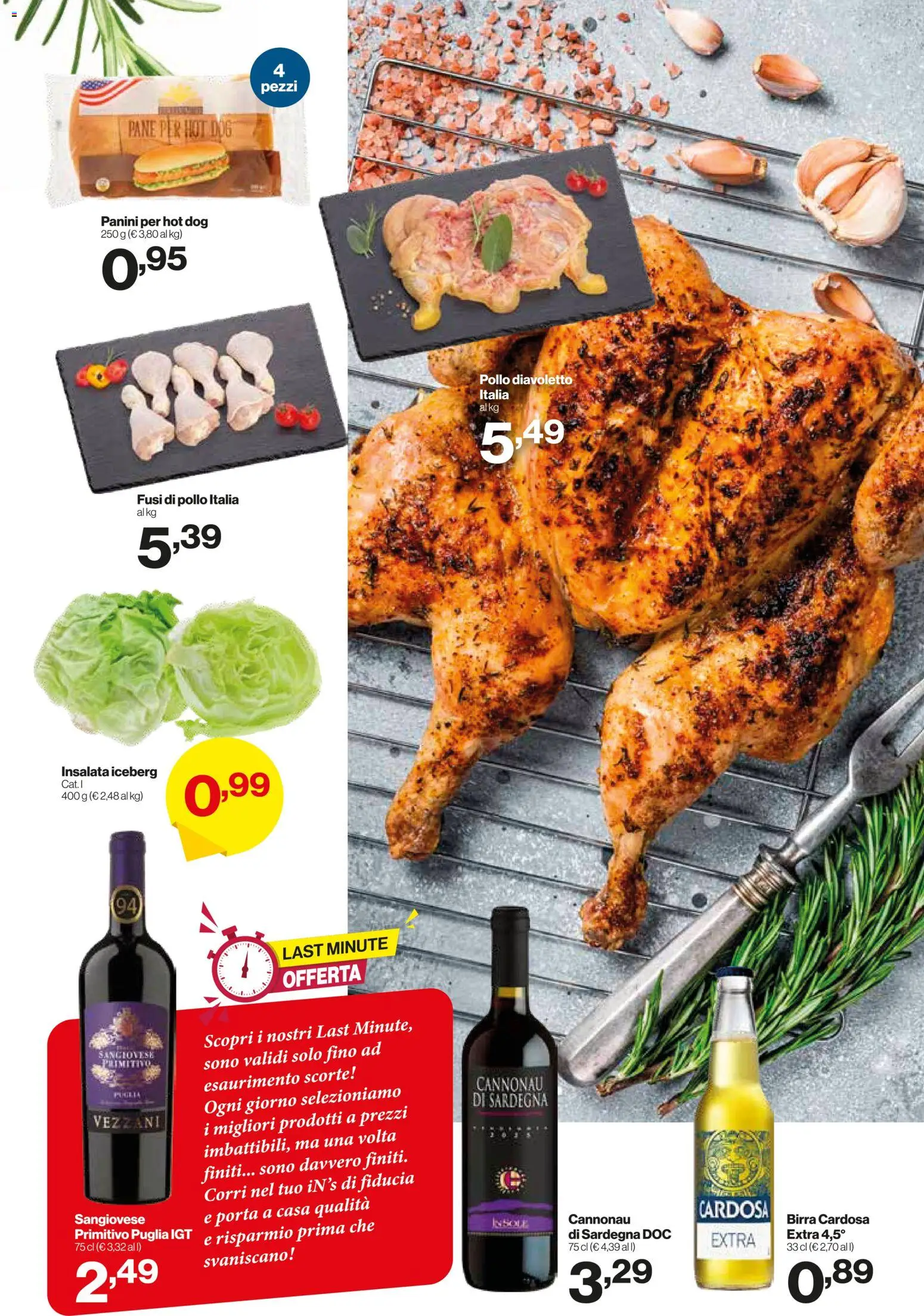 Volantino IN's del 03.06.2026 | Pagina: 7 | Prodotti: Pane, Birra, Pollo, Insalata