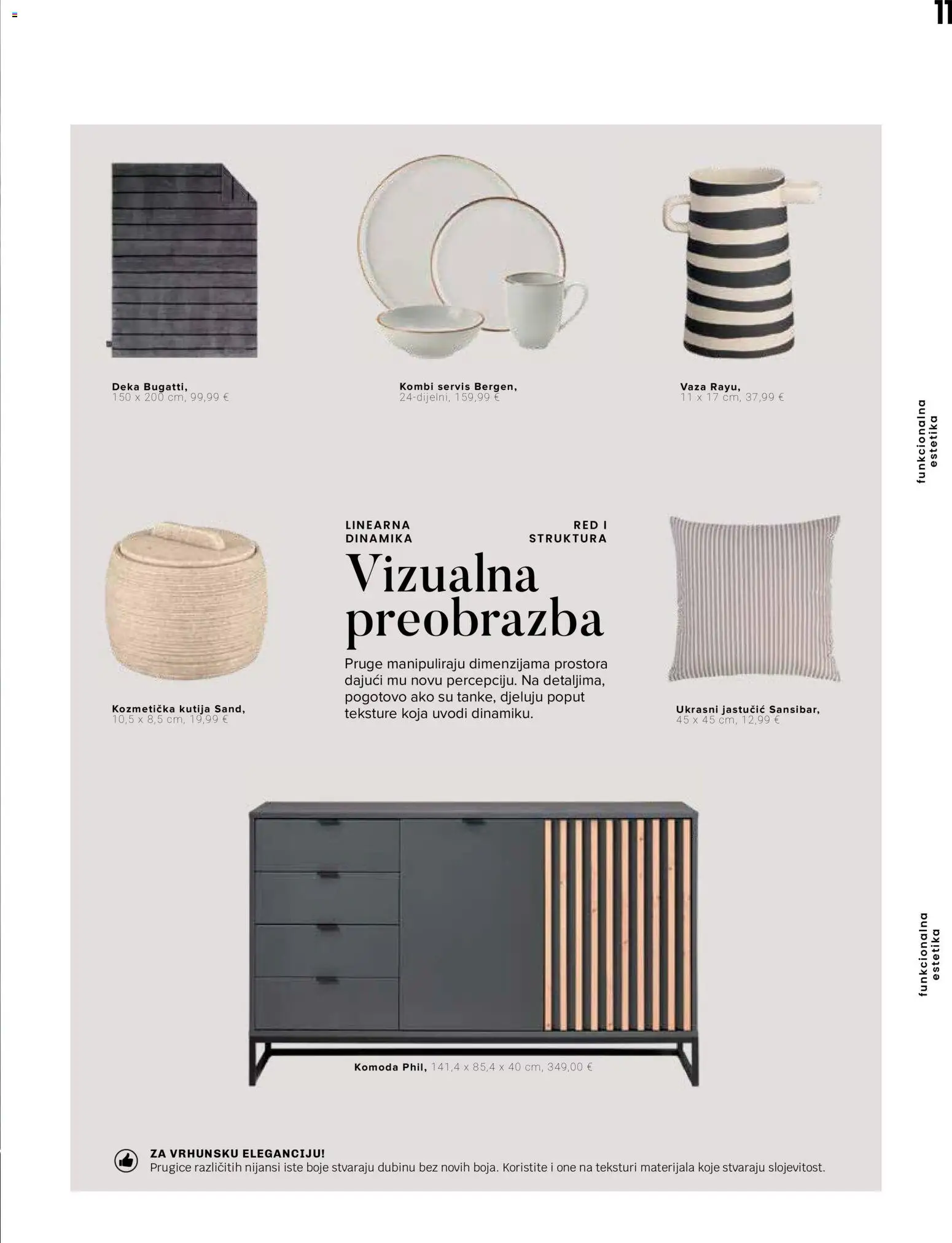 Lesnina katalog | vrijedi od 10.09.2026 | Stranica: 11 | Proizvodi: Komoda, Kutija, Vaza, Deka