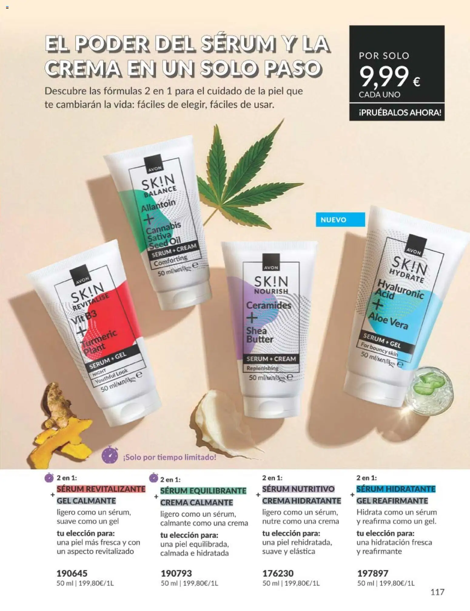Catálogo AVON campaña 8 │ válido desde el 01/08/2026 | Página: 117 | Productos: Sérum, Crema, Té, Crema hidratante