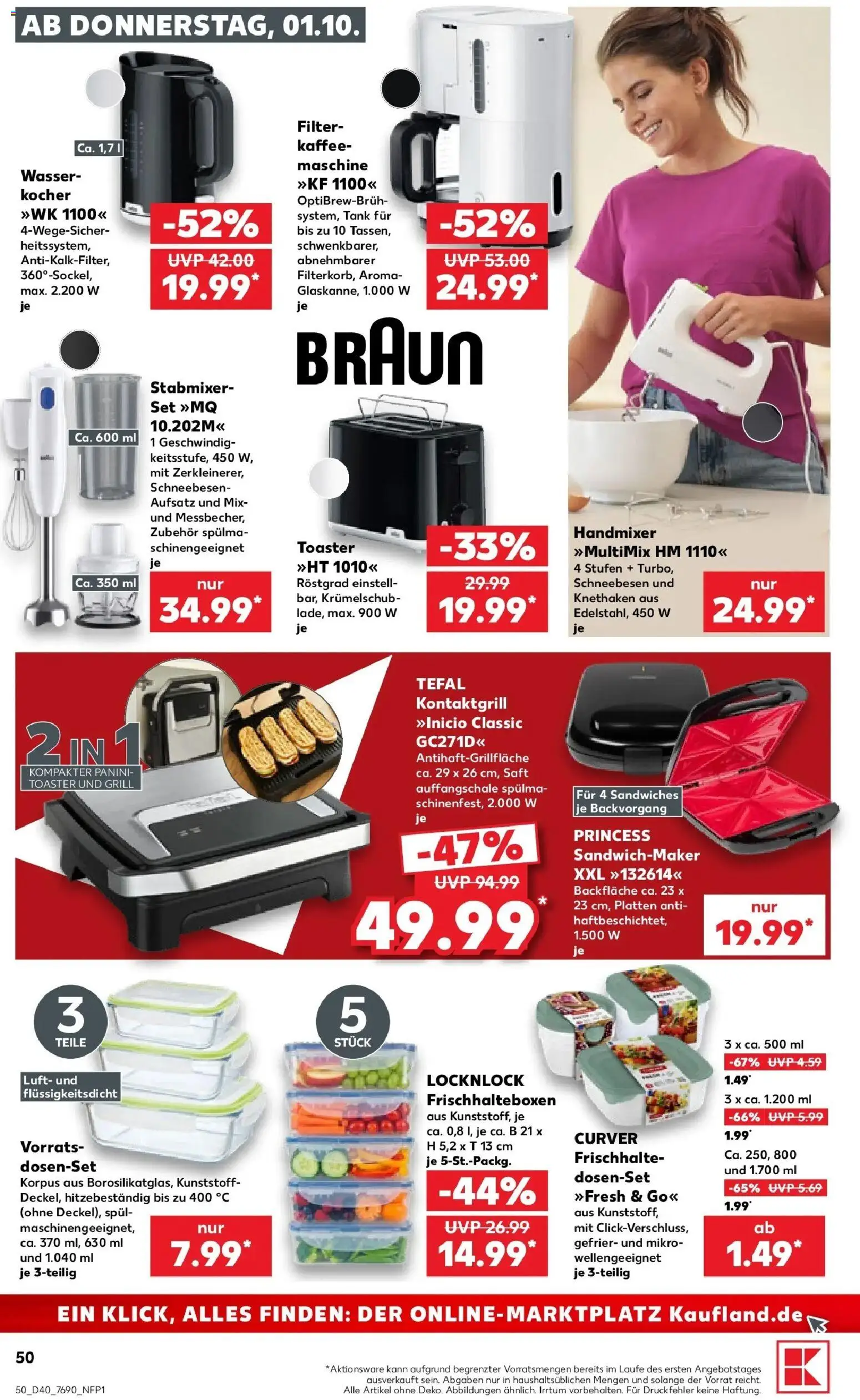 Prospekt Kaufland ab 28.09.2026 » Angebote Online zum Blättern | Seite: 60 | Produkte: Grill, Kaffee, Wasser, Stabmixer