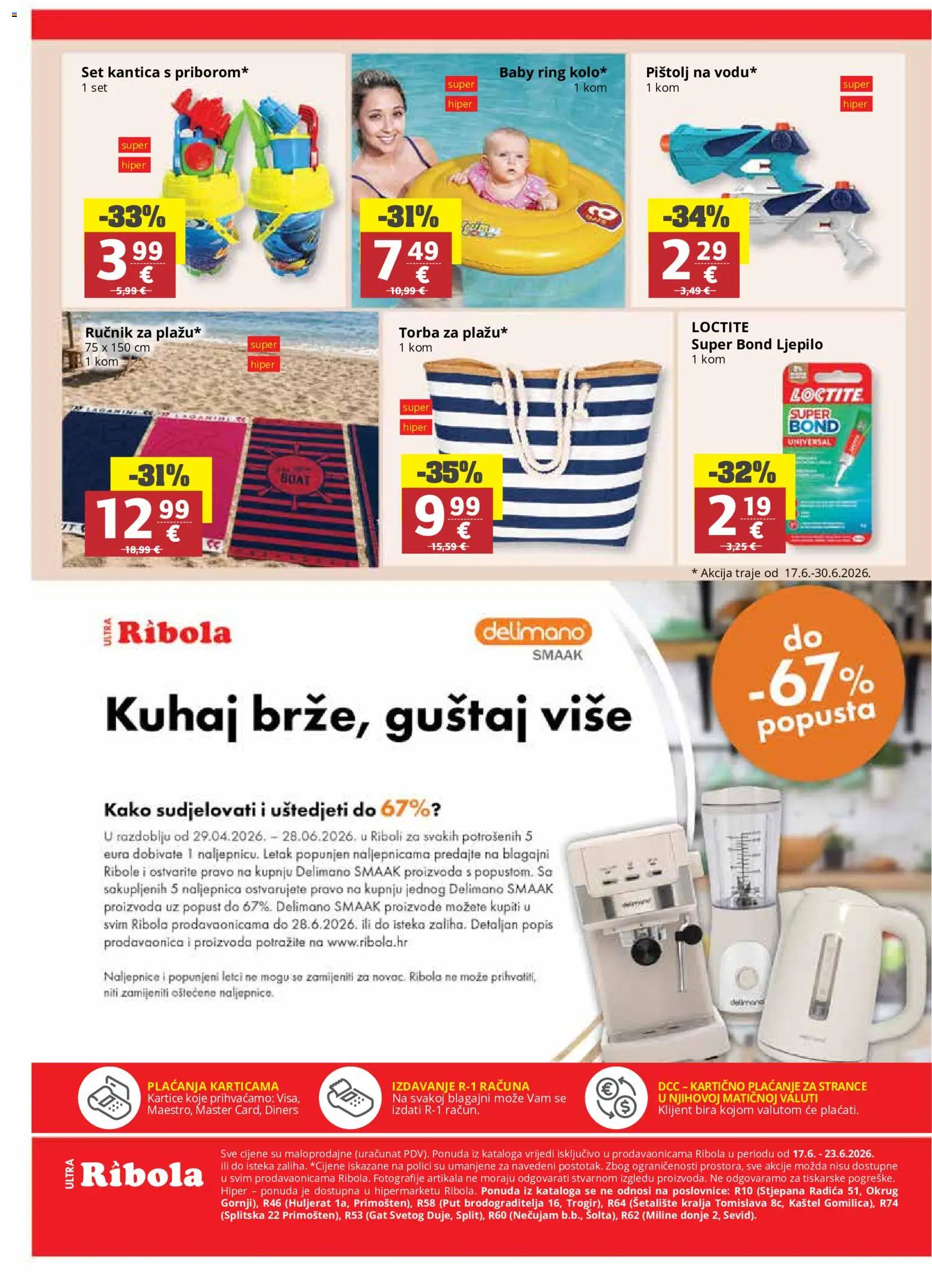 Ribola katalog | vrijedi od 17.06.2026 | Stranica: 24 | Proizvodi: Ručnik, Delimano, Torba, Ljepilo