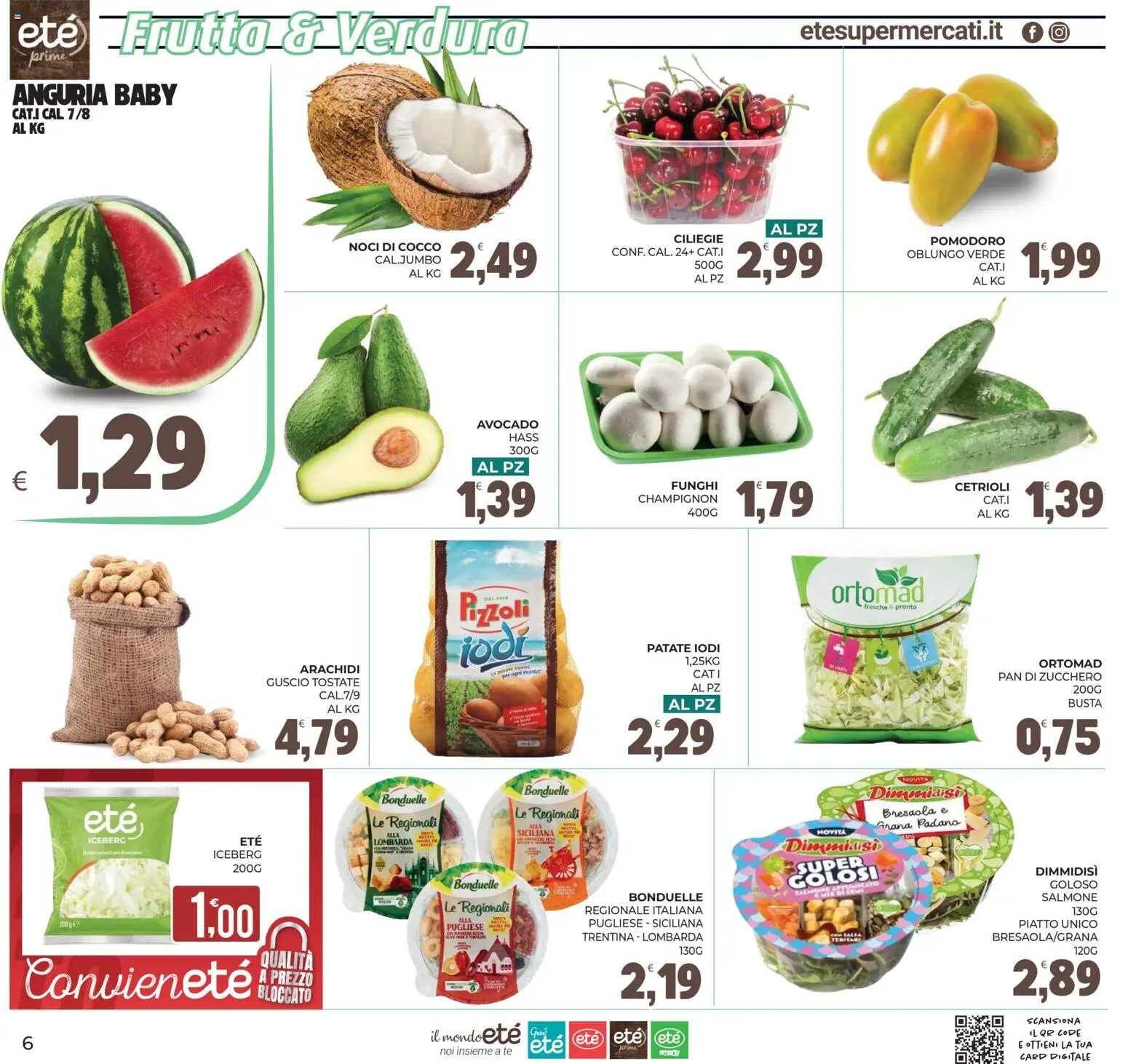 Volantino Eté del 02.06.2026 | Pagina: 6 | Prodotti: Patate, Frutta, Funghi, Cocco