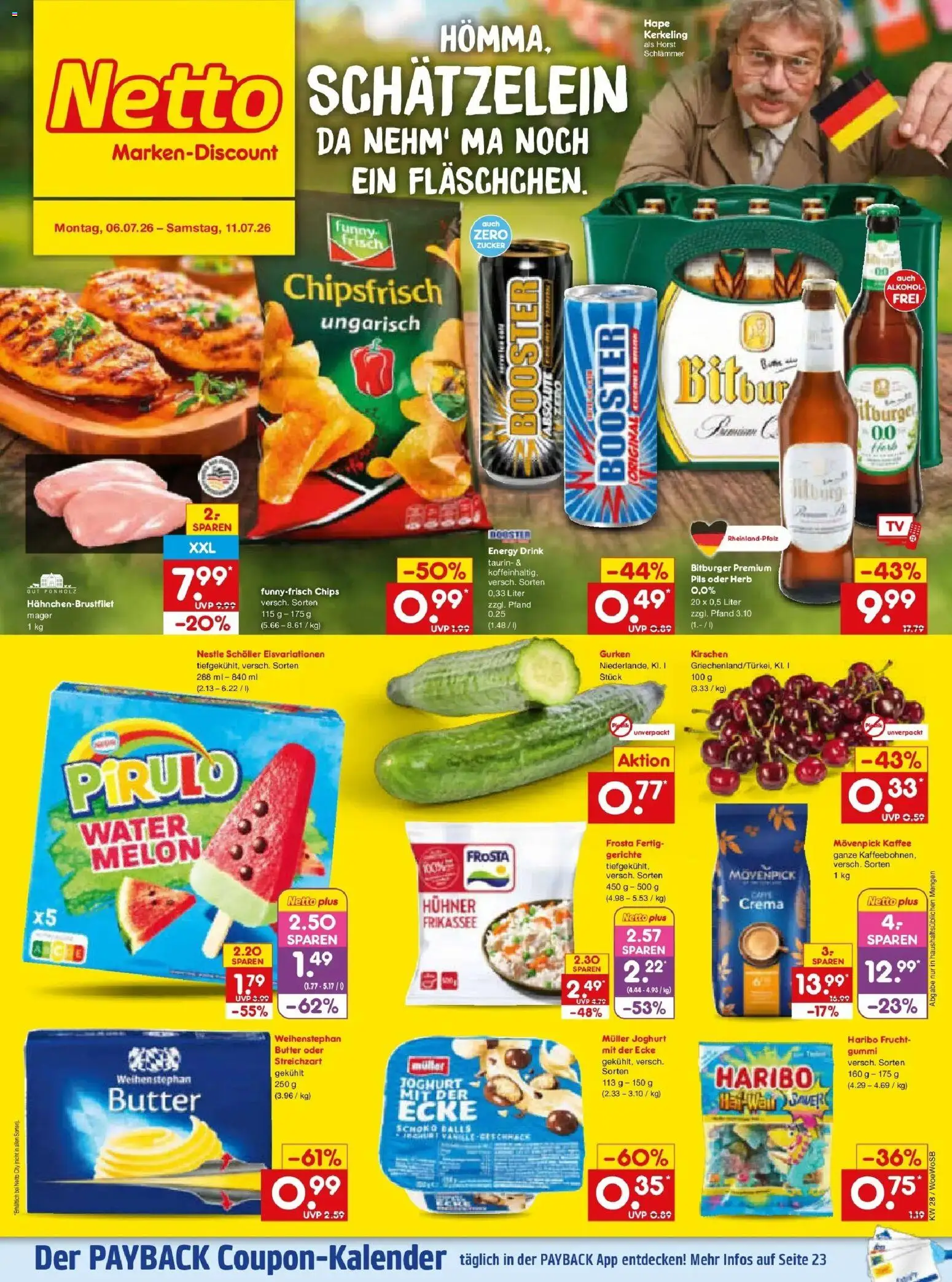 Netto Marken-Discount - Netto: Wochenangebote – gültig ab 05.07.2026 | Seite: 1 | Produkte: Joghurt, Pils, Frosta, Gurken