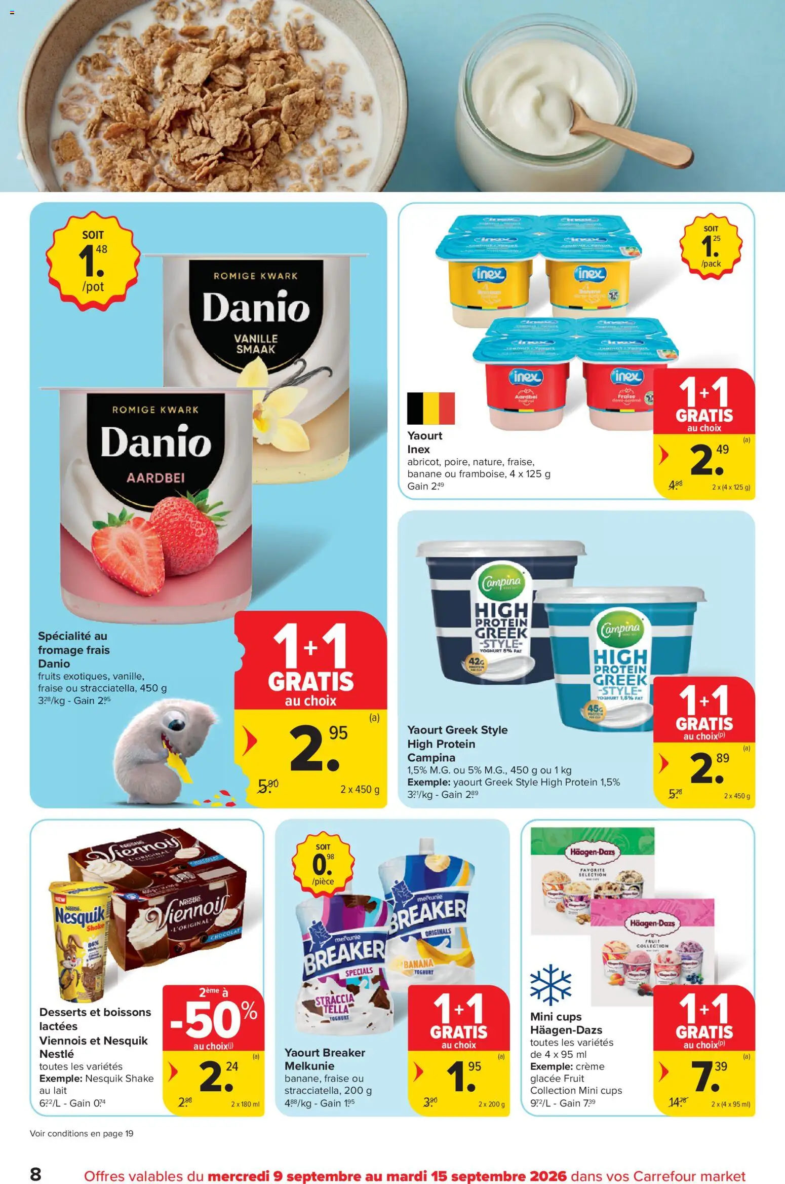 {H1} | Pagina: 8 | Producten: Kwark, Vanille, Fruit, Crème