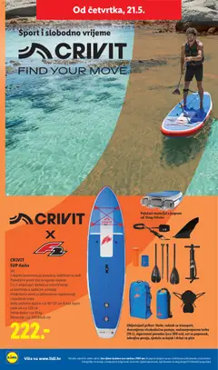 Lidl CRIVIT Find your move - Pregled kataloga iz trgovine Lidl, vrijedi od 18.05.2026 | Stranica: 14 | Proizvodi: Ruksak, Ventil, Torba