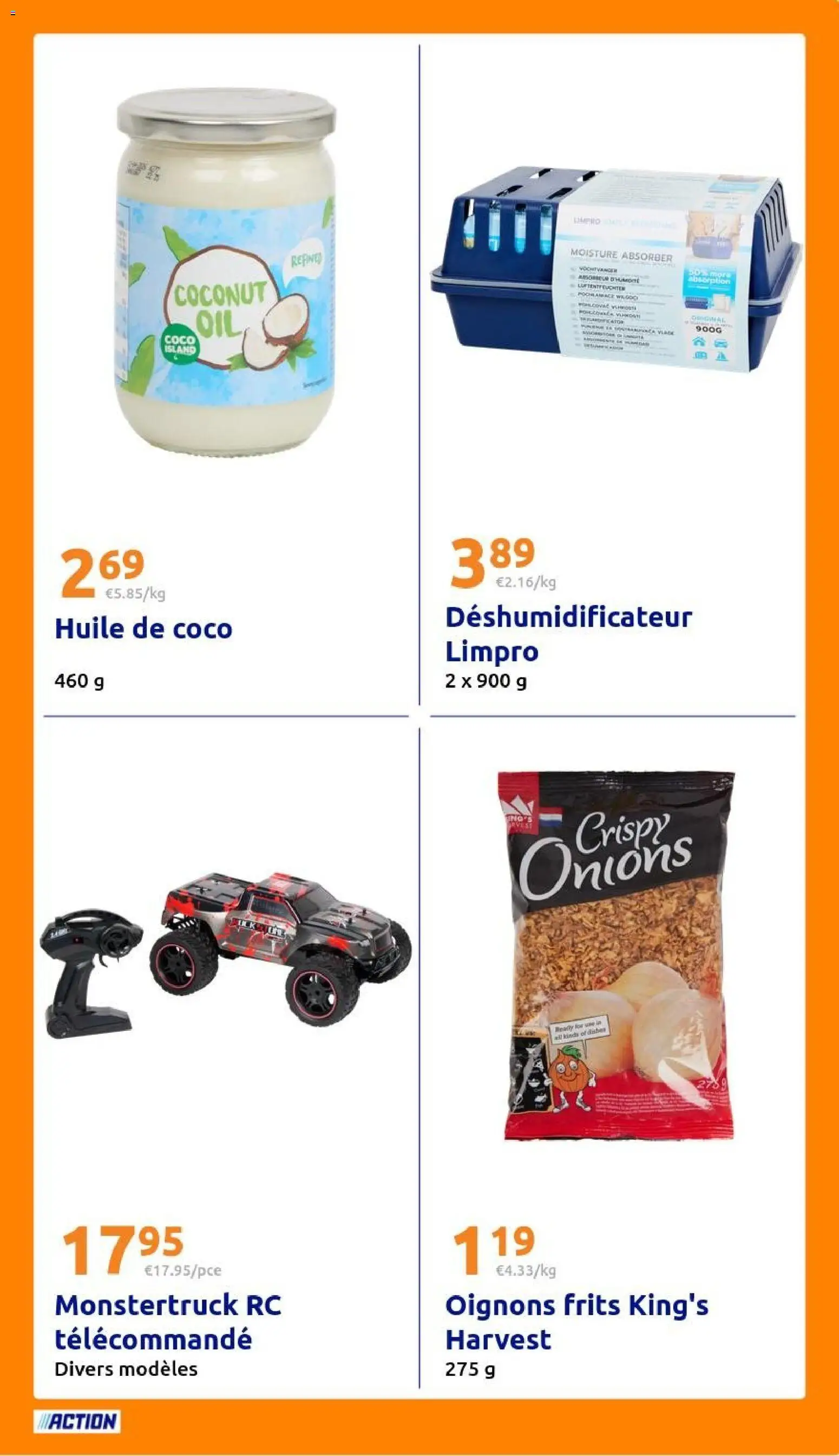 {H1} | Page: 29 | Produits: Coco, Oignons frits, Huile, Télécommande
