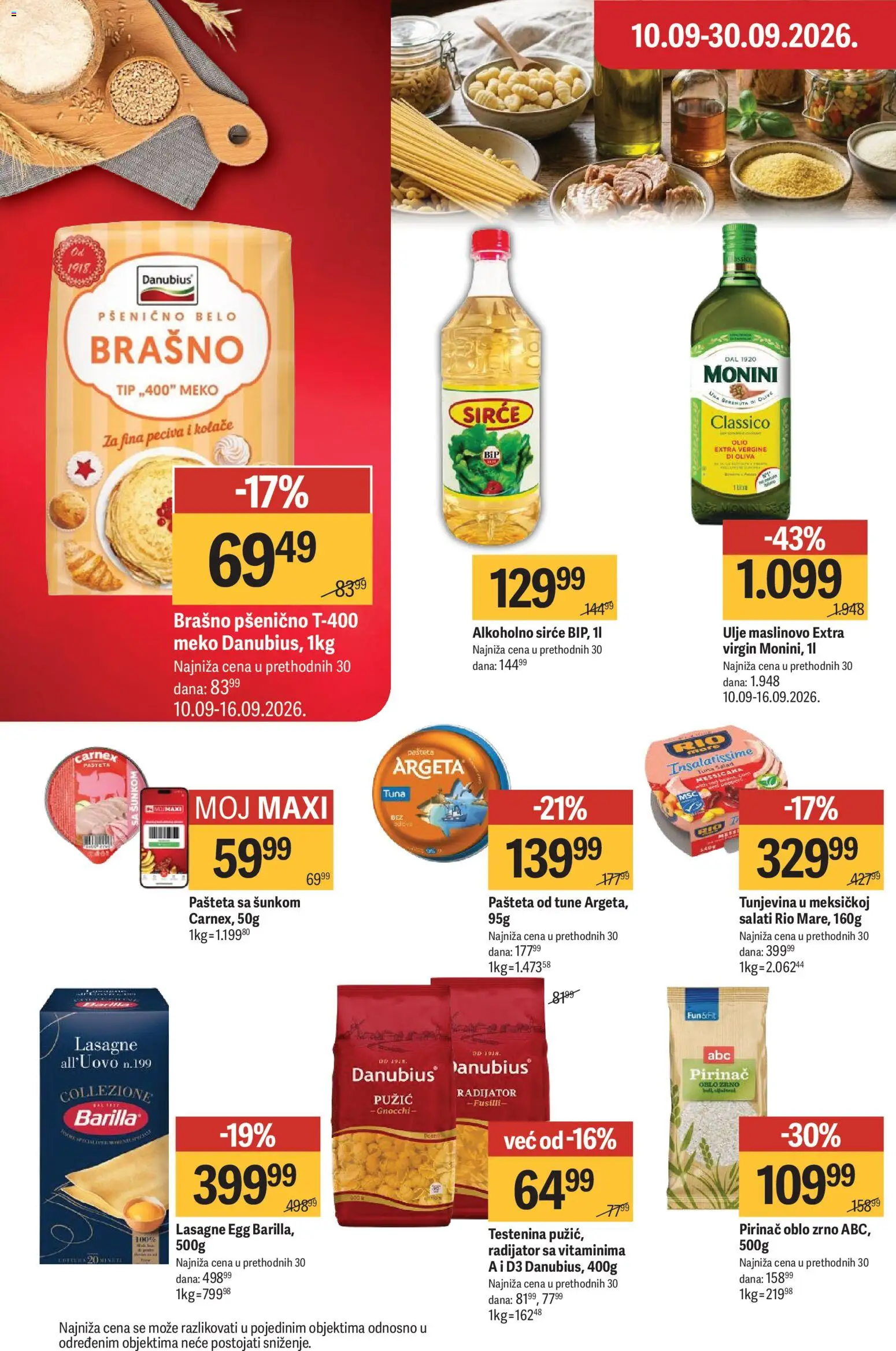 Maxi katalog - važi od 10.09.2026 | Strana: 21 | Proizvode: Testenina, Tuna, Ulje, Pašteta