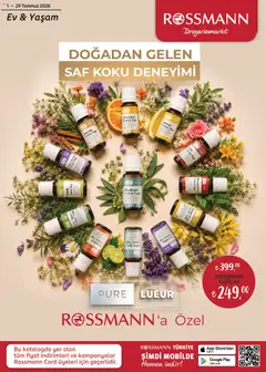 01 Temmuz 2026 tarihinden itibaren geçerli olan Rossmann kataloğu önizlemesi
