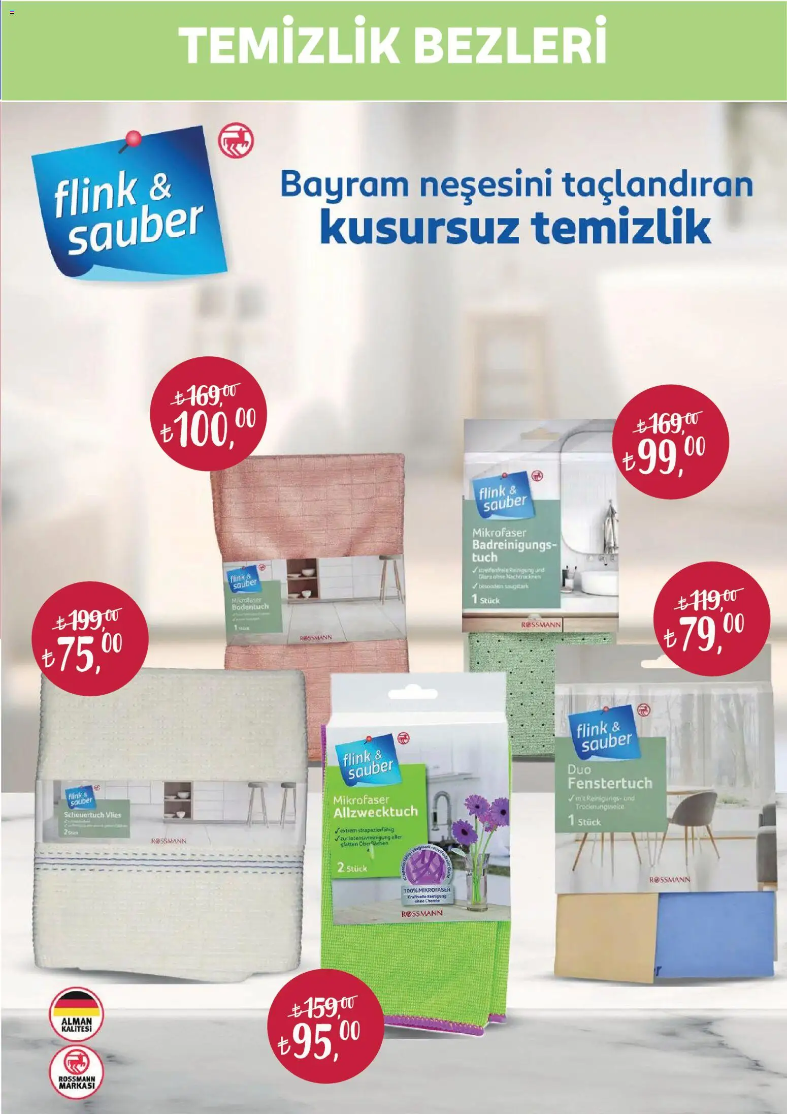 Rossmann - Temiizlik Festivali Kataloğu - 30.04.2026 tarihinden itibaren geçerlidir | Sayfa: 29 | Ürünler: Temizlik bezleri