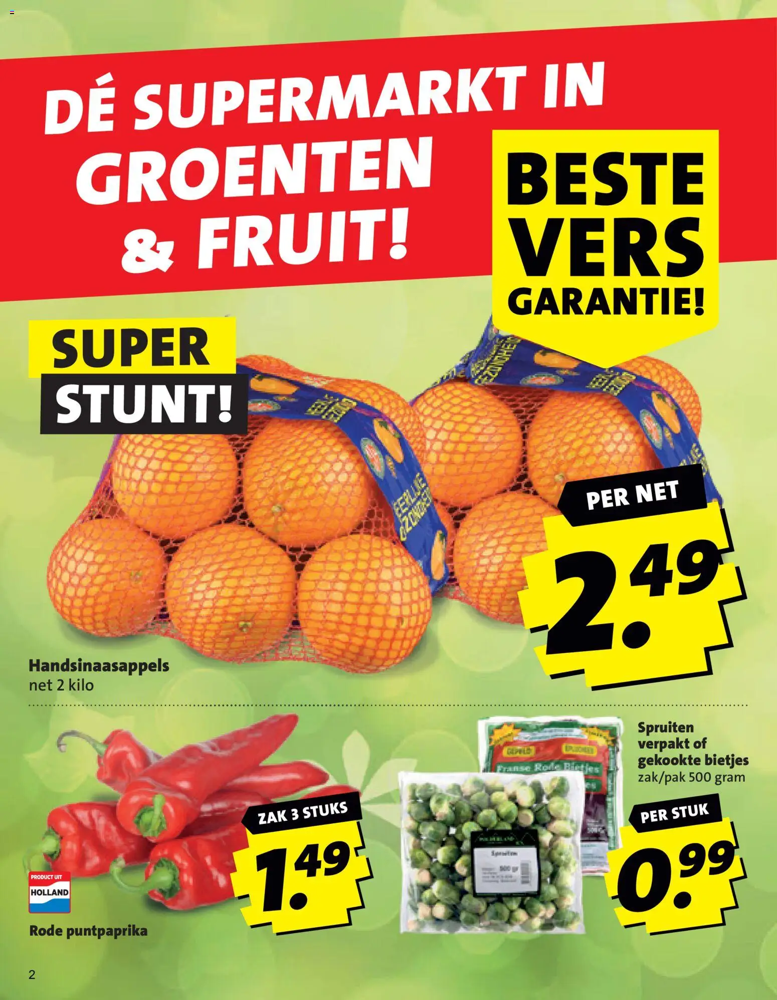 {H1} | Pagina: 2 | Producten: Zak, Fruit, Groenten