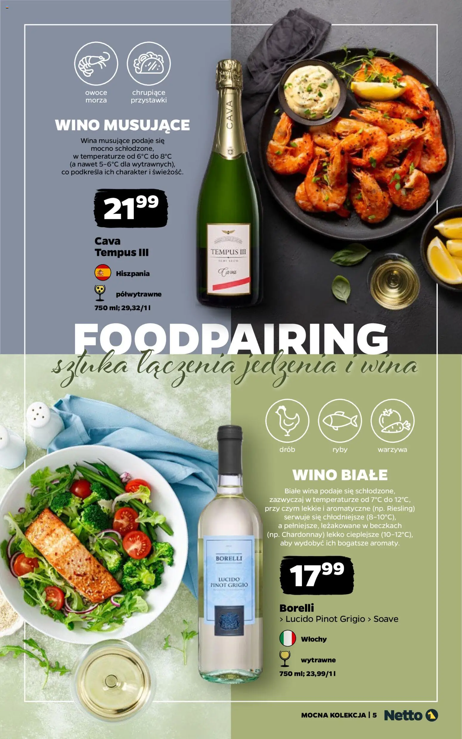 Netto gazetka - Wina od 08.06.2026 | Strona: 5 | Produkty: Riesling, Chardonnay, Wino, Owoce