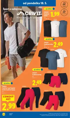 Lidl leták platný od 18.05.2026 | Strana: 46 | Produkty: Tričko, Tielko, Legíny