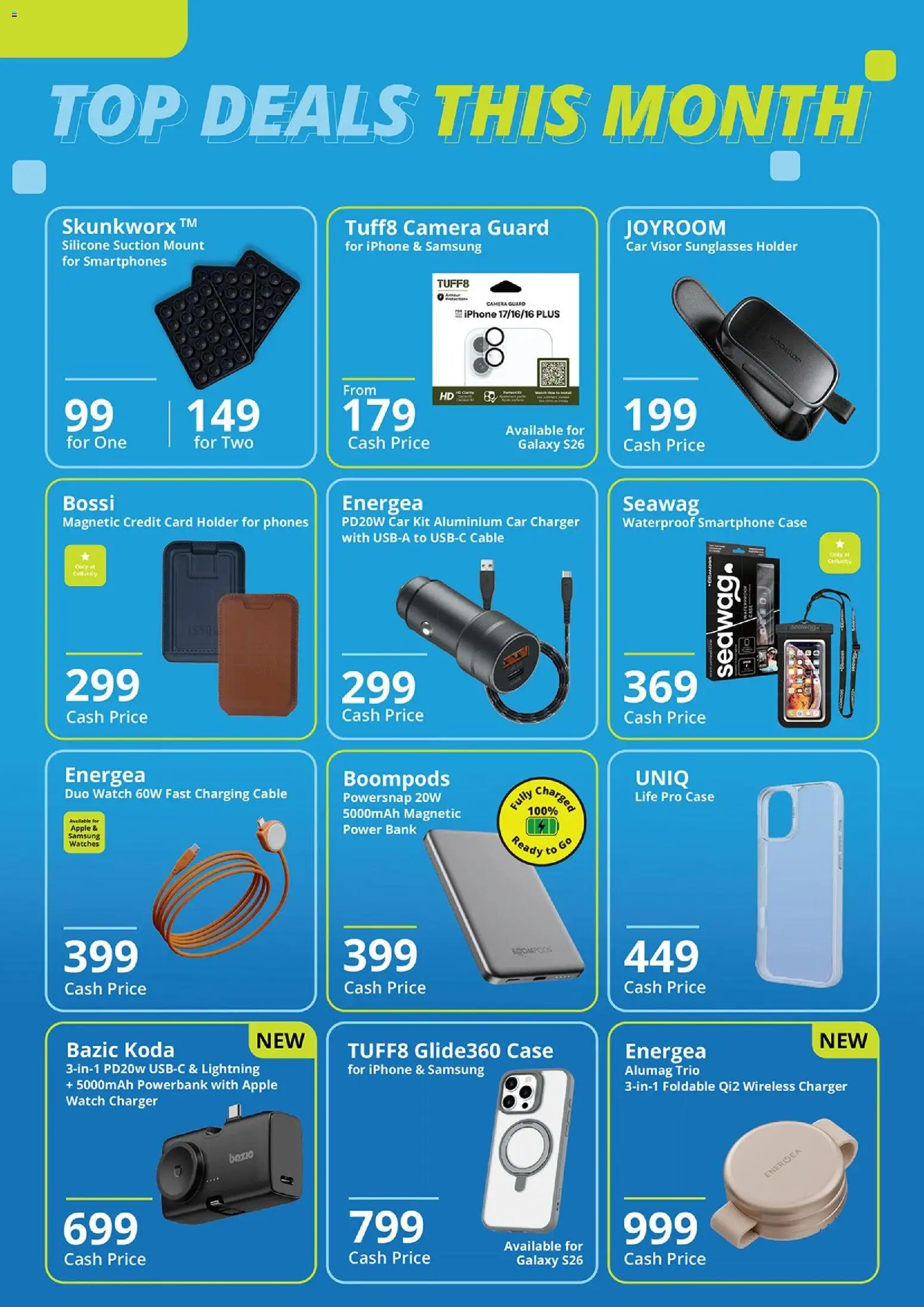 New Cellucity catalogue – valid from 07/08/2026 | Page: 22 | Products: Car charger, Powerbank, Sunglasses, Charger