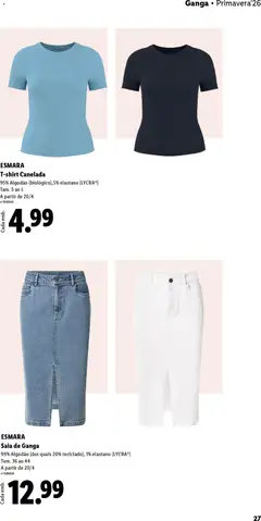 Pré-visualização Lidl folheto Esmara válido de 20.04.2026 | Página: 27 | Produtos: Jeans, Algodão, Saia