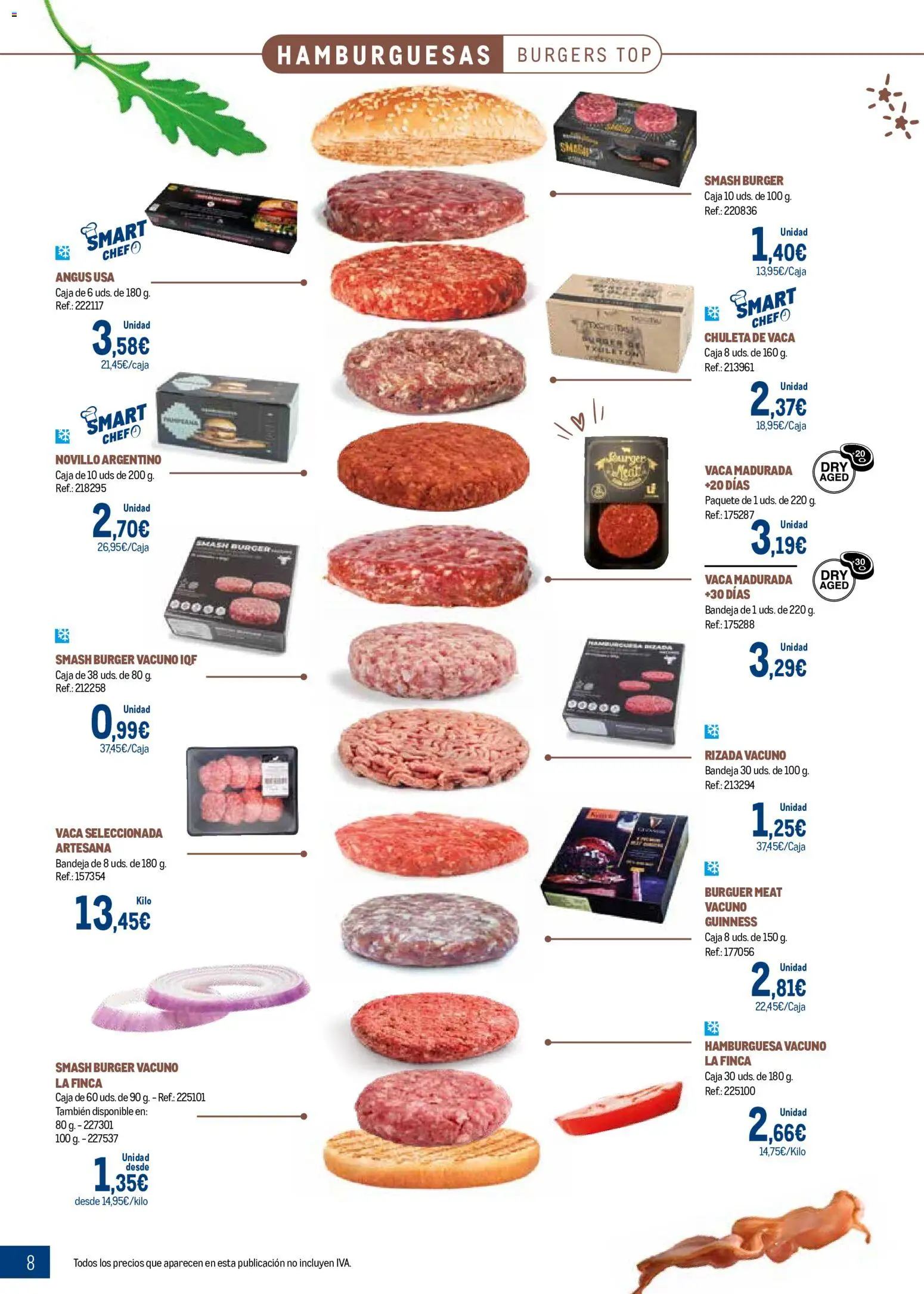 Makro Expertos en carnes │ válido desde el 07/09/2026 | Página: 8 | Productos: Hamburguesa, Bandeja, Caja