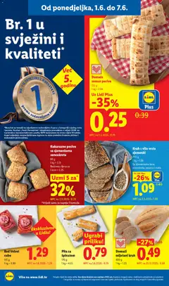 Domaće somun pecivo, 120 g - Pregled kataloga iz trgovine Lidl, vrijedi od 01.06.2026 | Stranica: 8