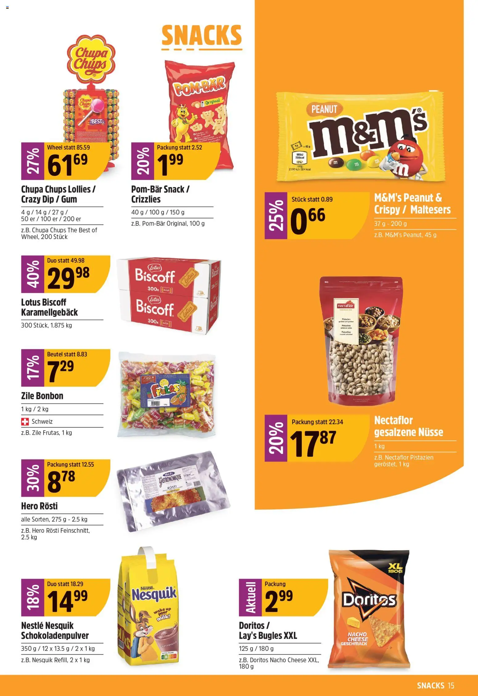 TopCC aktionen – gültig ab 24.08.2026 | Seite: 15 | Produkte: Snacks, Nüsse