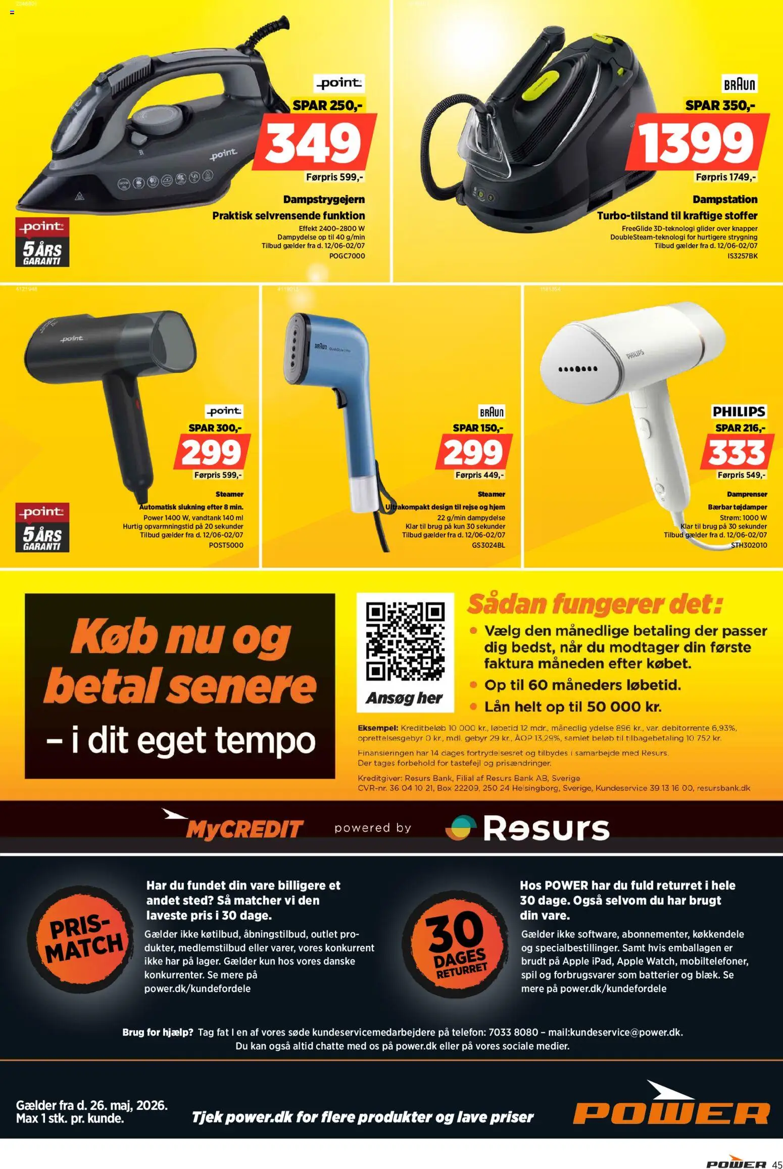 Power tilbudsavis – gyldig fra 26/05/2026 | Side: 45 | Produkter: Batterier, Telefon, Søm, Spil