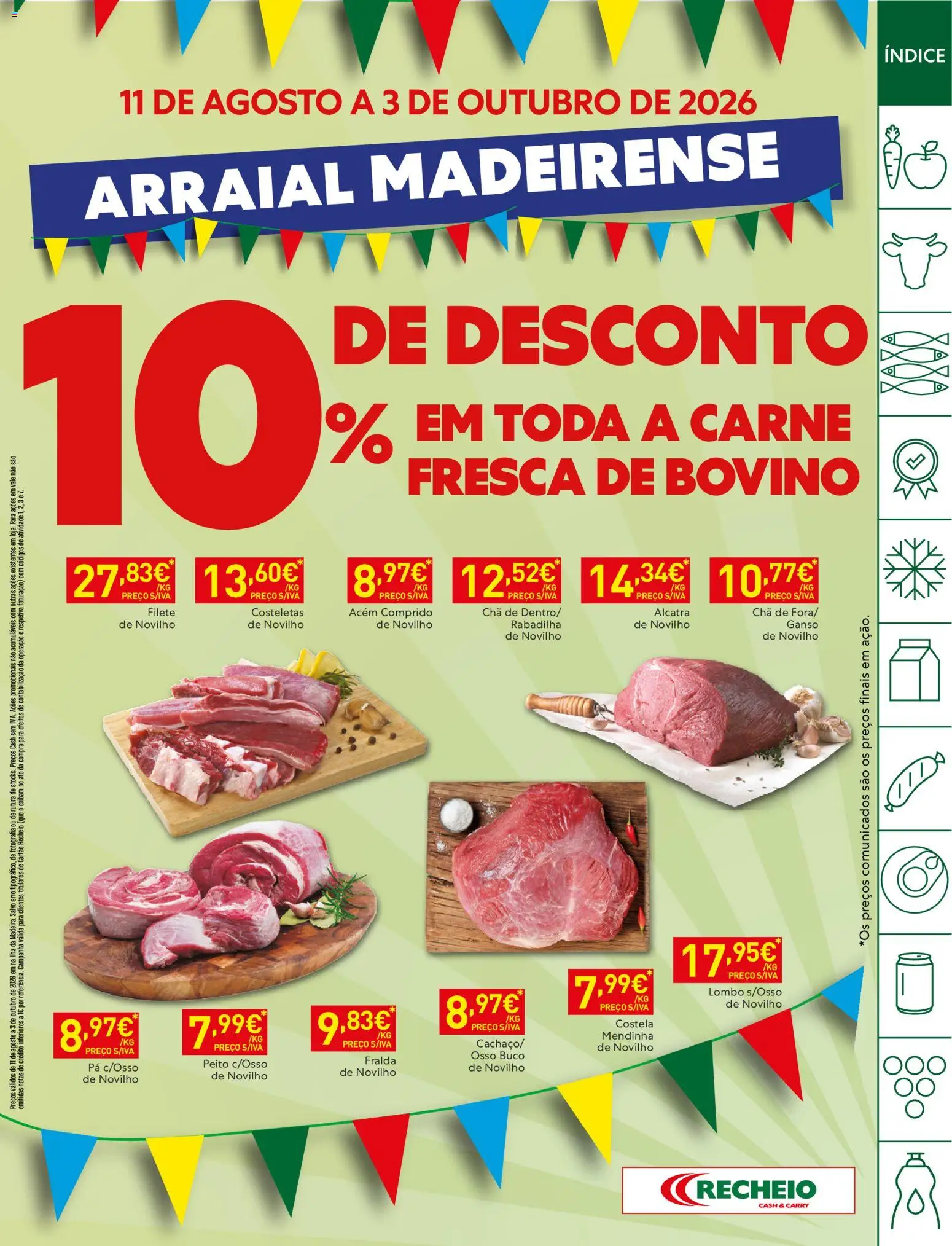 Recheio Horeca Madeira │ válido de 11/08/2026 | Página: 29 | Produtos: Lombo, Chá, Carne, Ganso