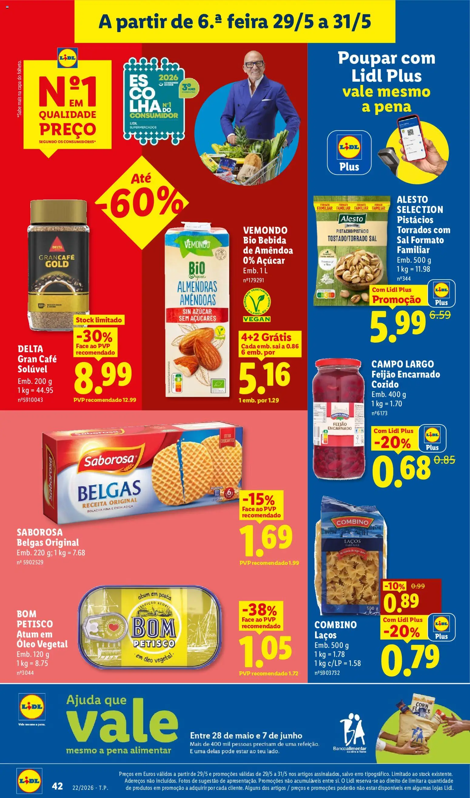 Lidl folheto │ válido de 25.05.2026 | Página: 42 | Produtos: Amêndoas, Atum, Óleo, Café