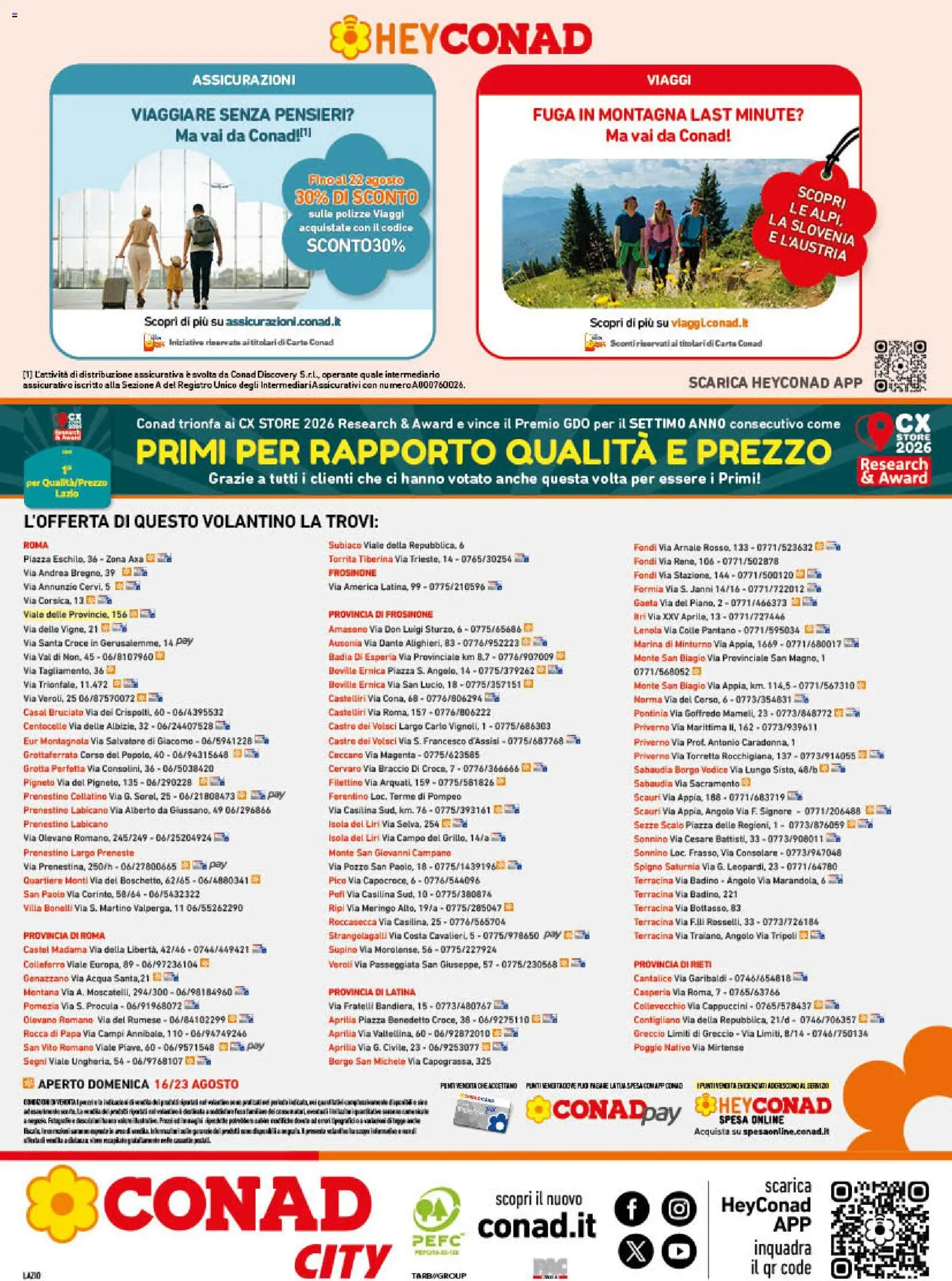 Volantino Conad del 12/08/2026 | Pagina: 16 | Prodotti: Acqua