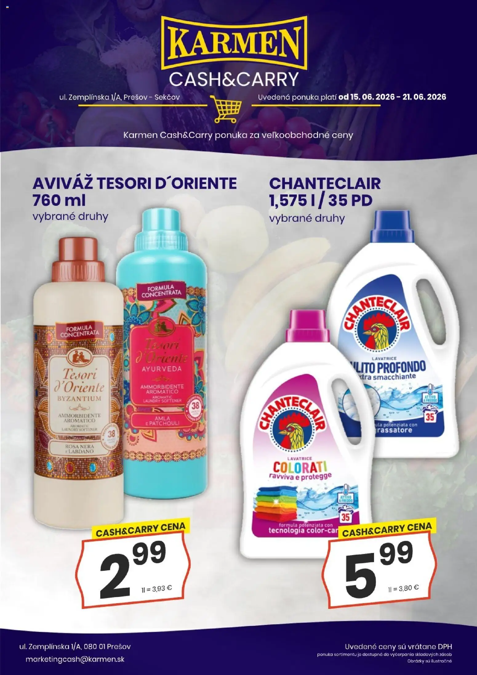Nové KARMEN CBA akcie – leták je platný od 15.06.2026 | Strana: 6 | Produkty: Aviváž