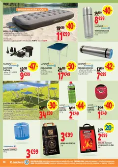 E.leclerc katalog akcije – veljaven od 16.09.2026 | Stran: 38 | Izdelki: Steklenica, Podloga, Lesni briketi, Grill