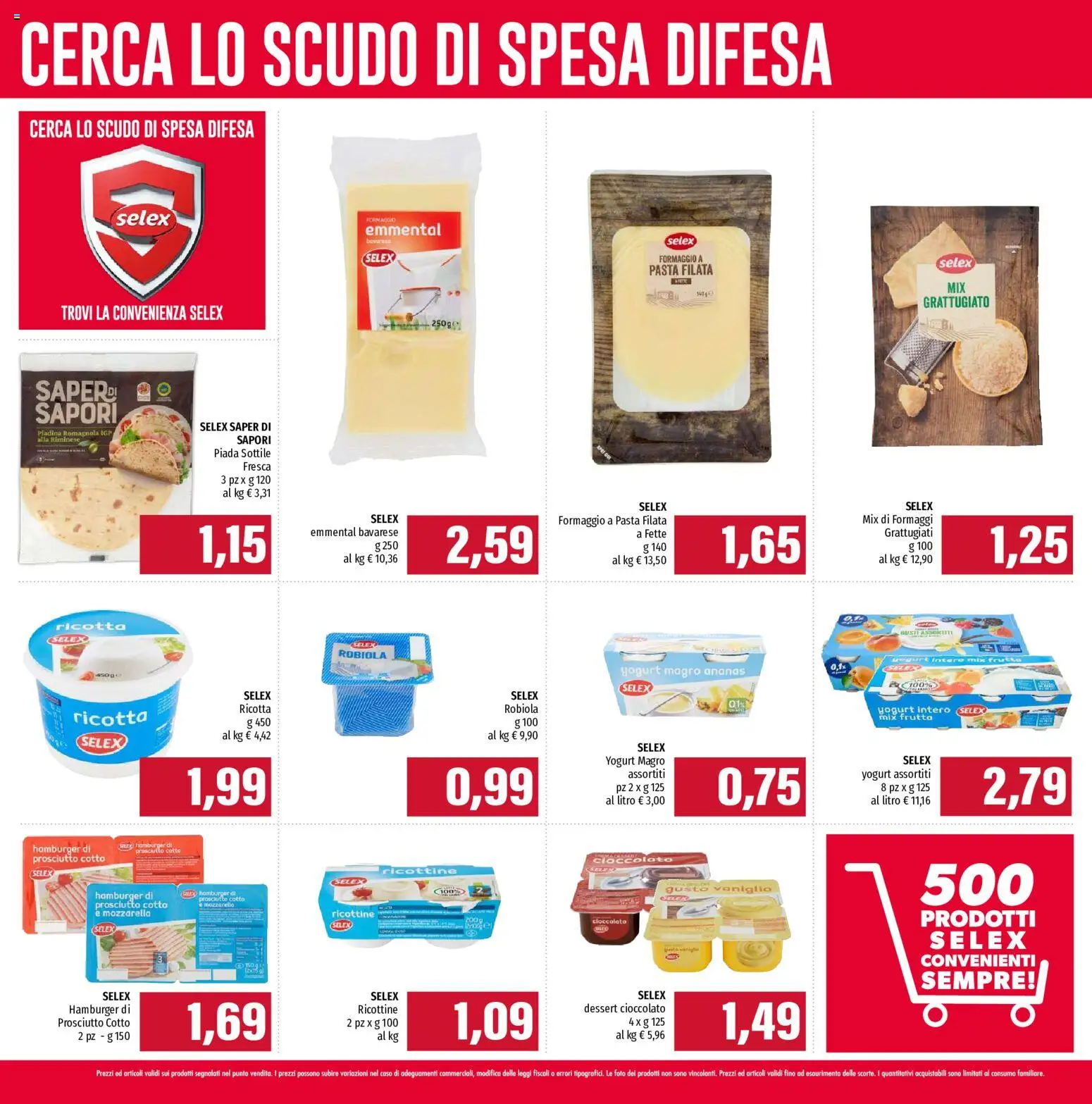 Volantino EMI del 24/09/2026 | Pagina: 2 | Prodotti: Cioccolato, Prosciutto, Robiola, Emmental