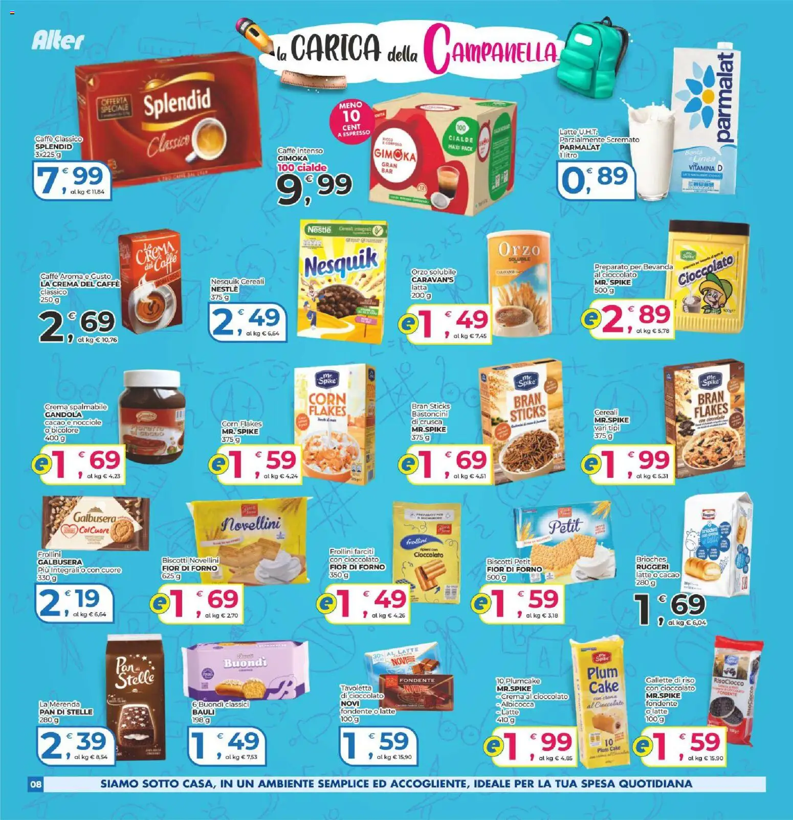 Volantino Alter Discount del 17/09/2026 | Pagina: 8 | Prodotti: Biscotti, Nocciole, Gallette, Cacao