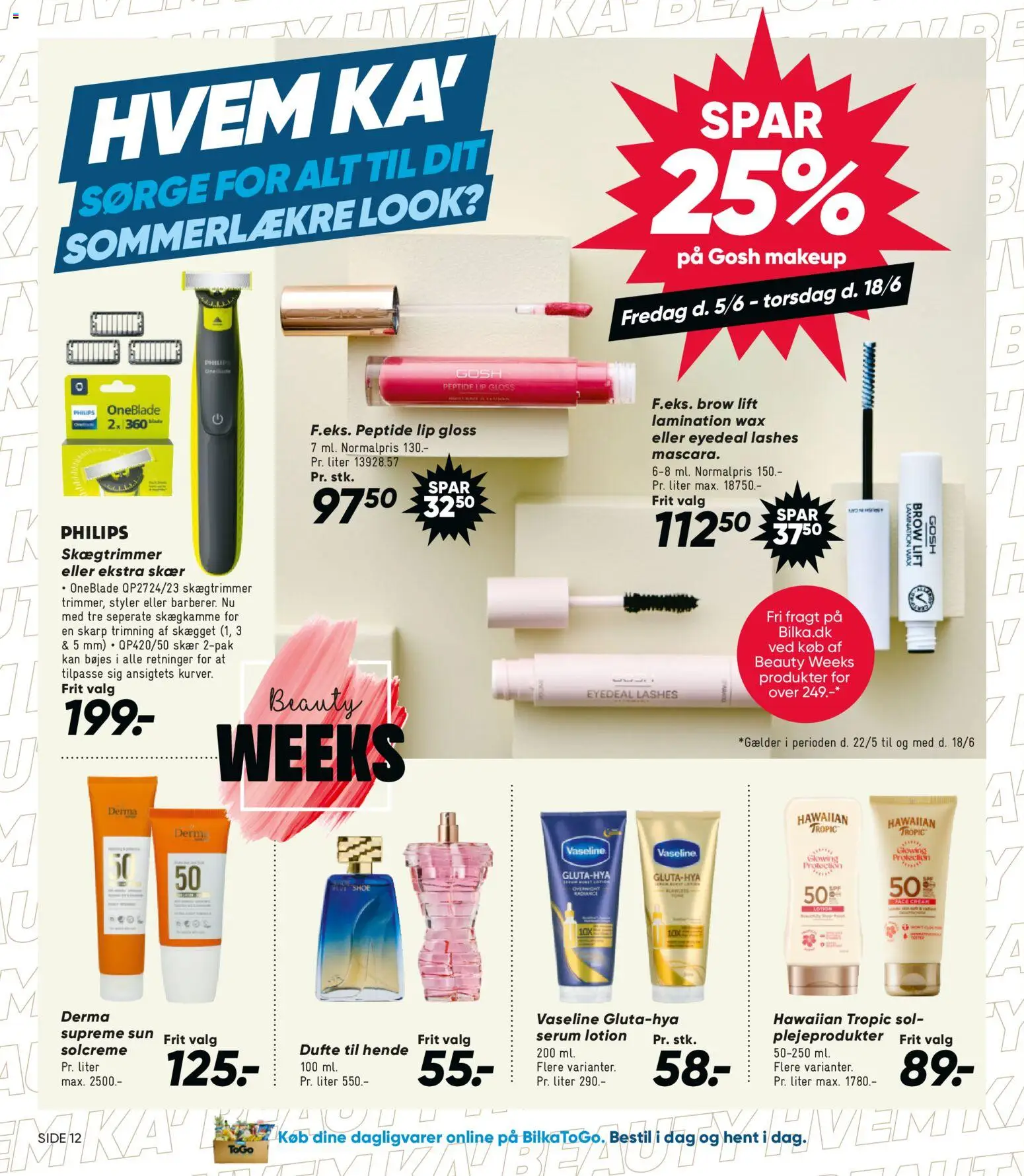 Bilka tilbudsavis – gyldig fra 05.06.2026 | Side: 12 | Produkter: Makeup, Solcreme