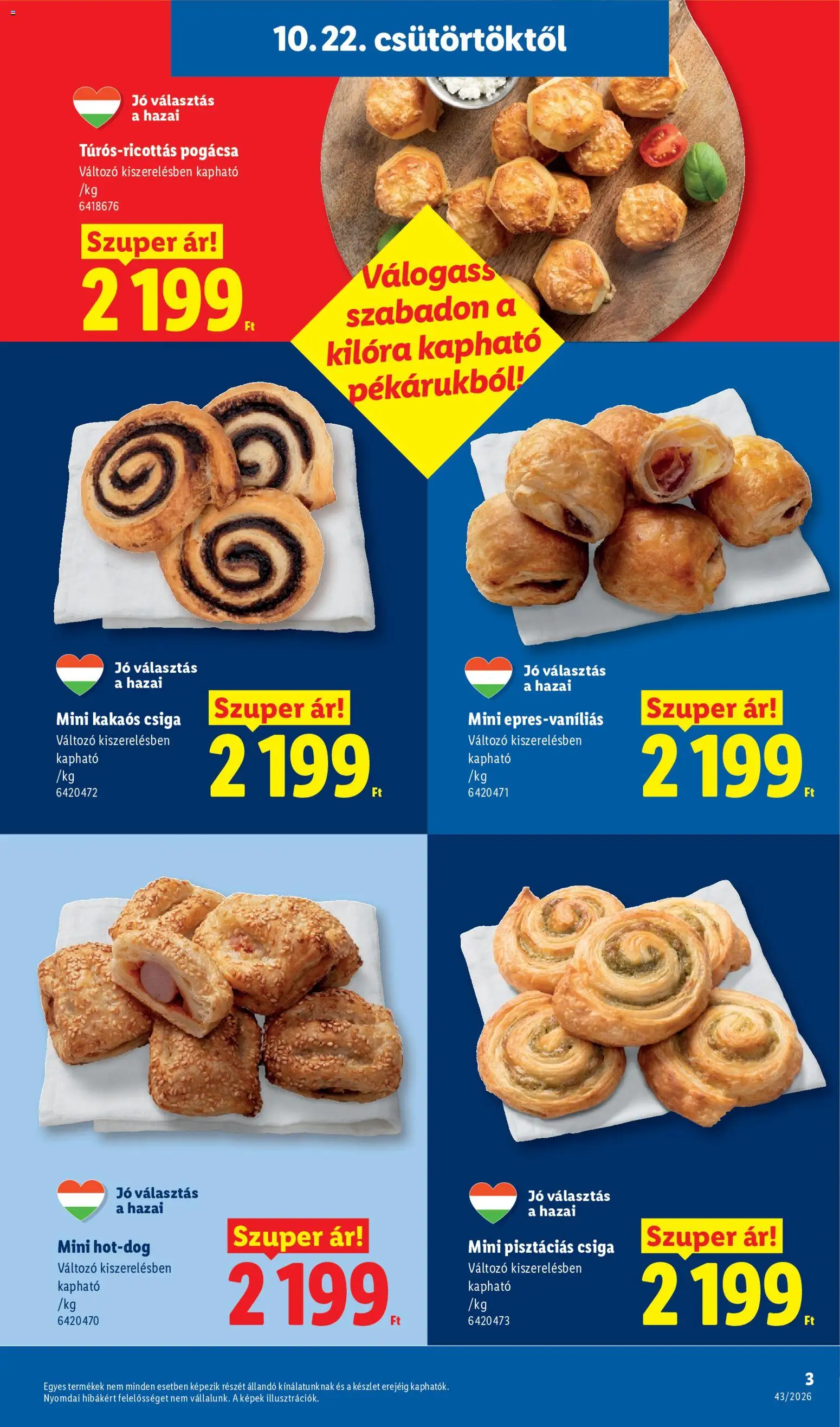 Lidl akciós ujság - amely érvényes a következő dátumtól: 2026.10.22. | Oldal: 3