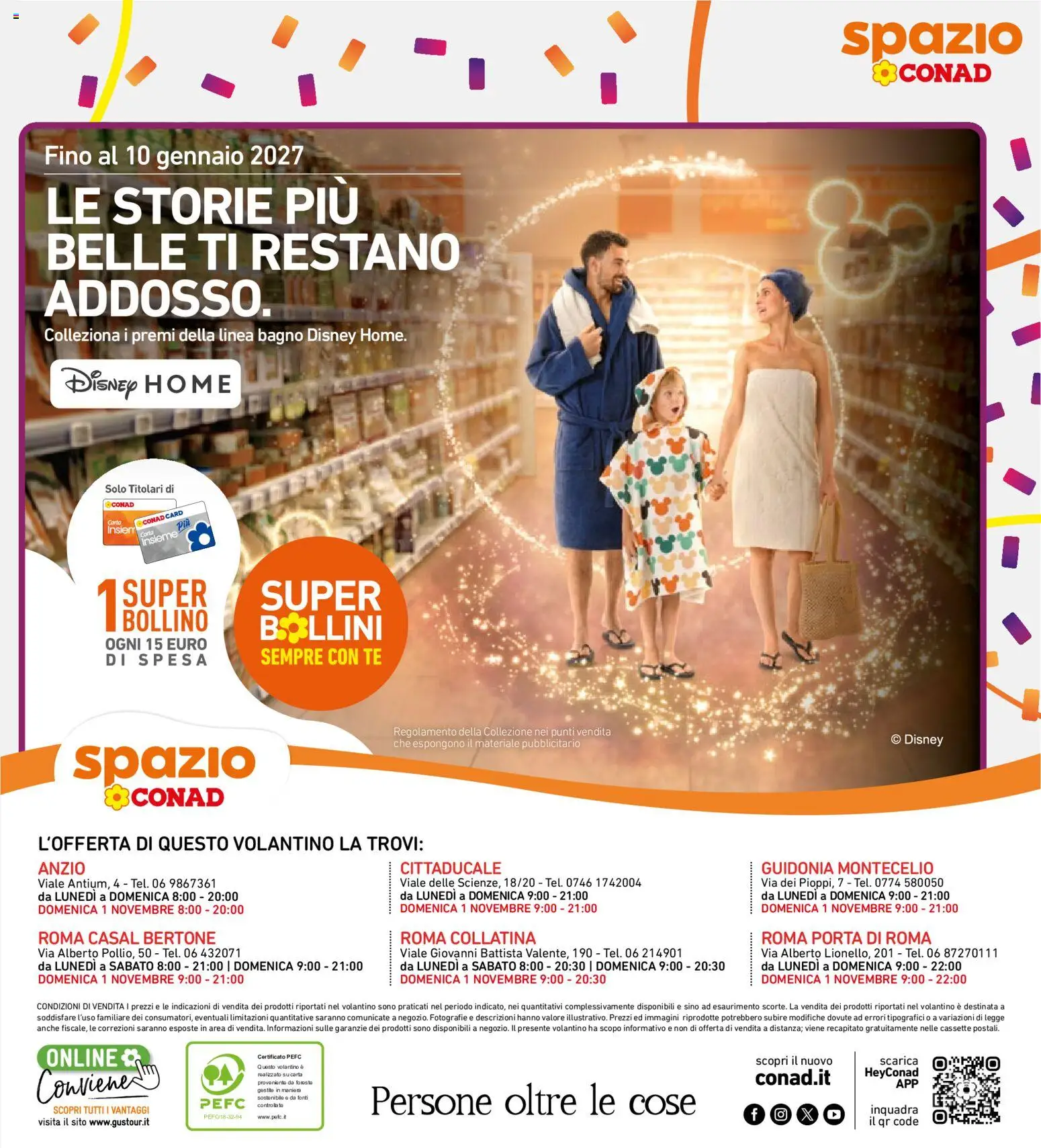 Volantino Spazio Conad del 20/10/2026 | Pagina: 27 | Prodotti: Porta, Tè, Bagno