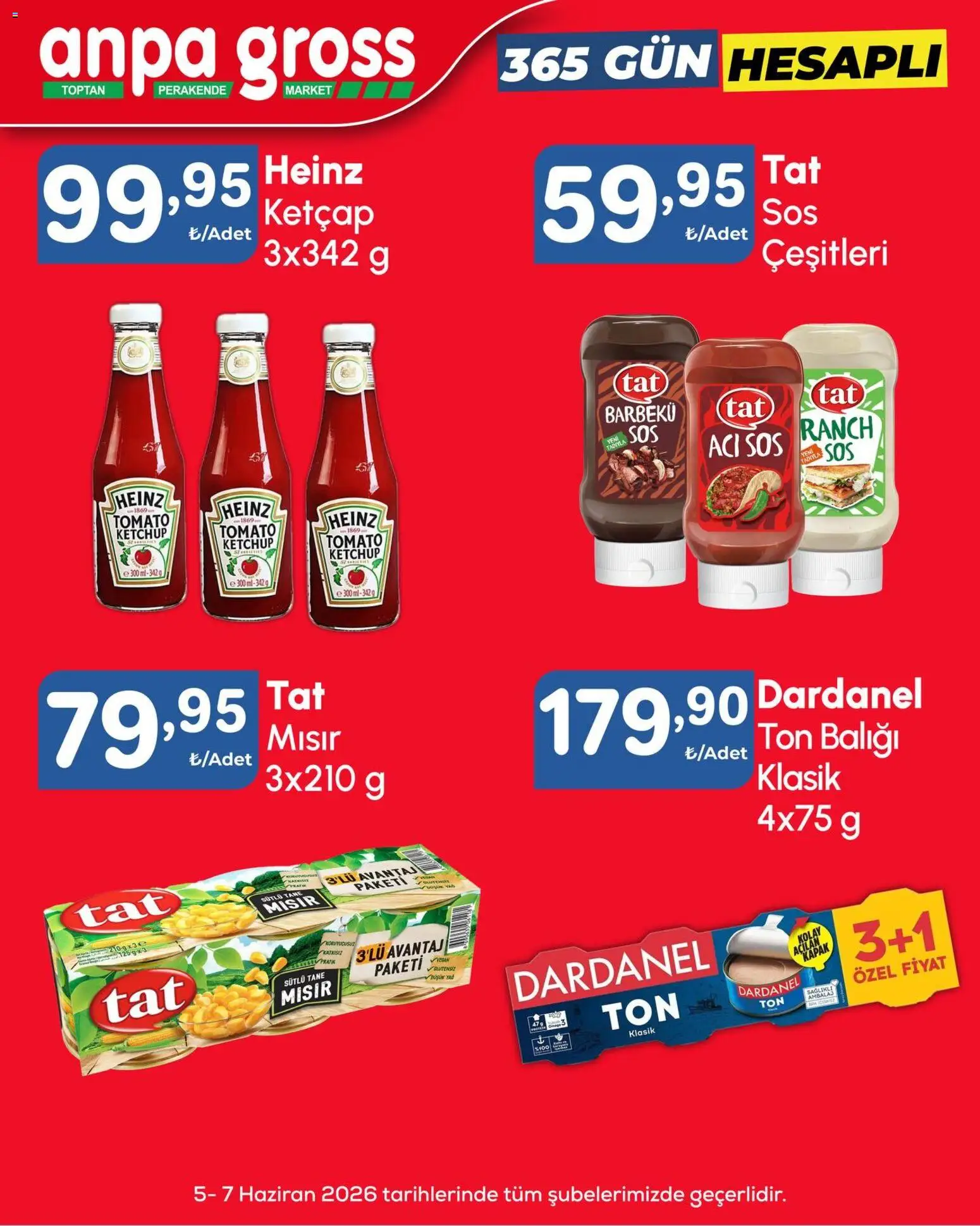 Anpa Gross Katalog - 05.06.2026 tarihinden itibaren geçerlidir | Sayfa: 5 | Ürünler: Ketçap, Sos, Ton balığı, Mısır