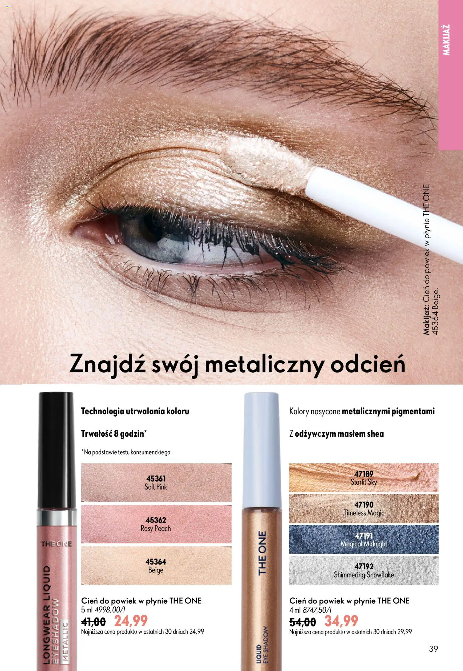 Oriflame Katalog 10 2026 od 08.07.2026 | Strona: 39 | Produkty: Makijaż
