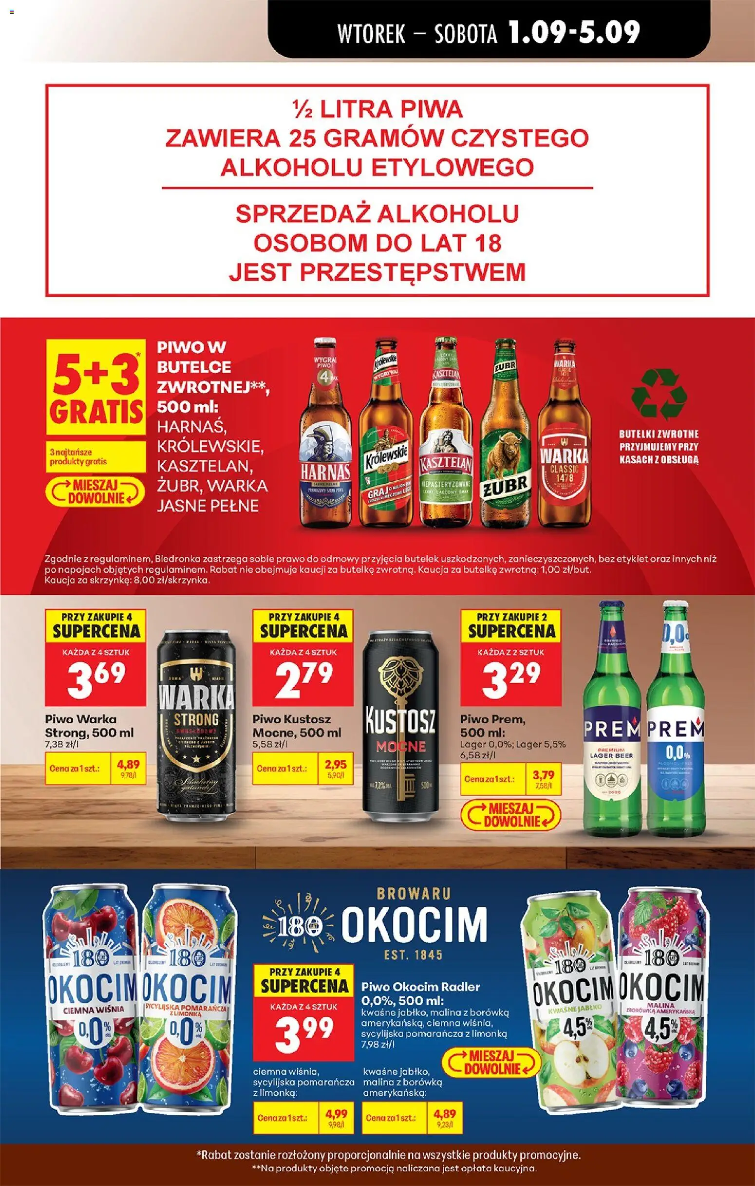 Biedronka Polsko leták od 01.09.2026 | Strana: 71 | Produkty: Zubr, Radler