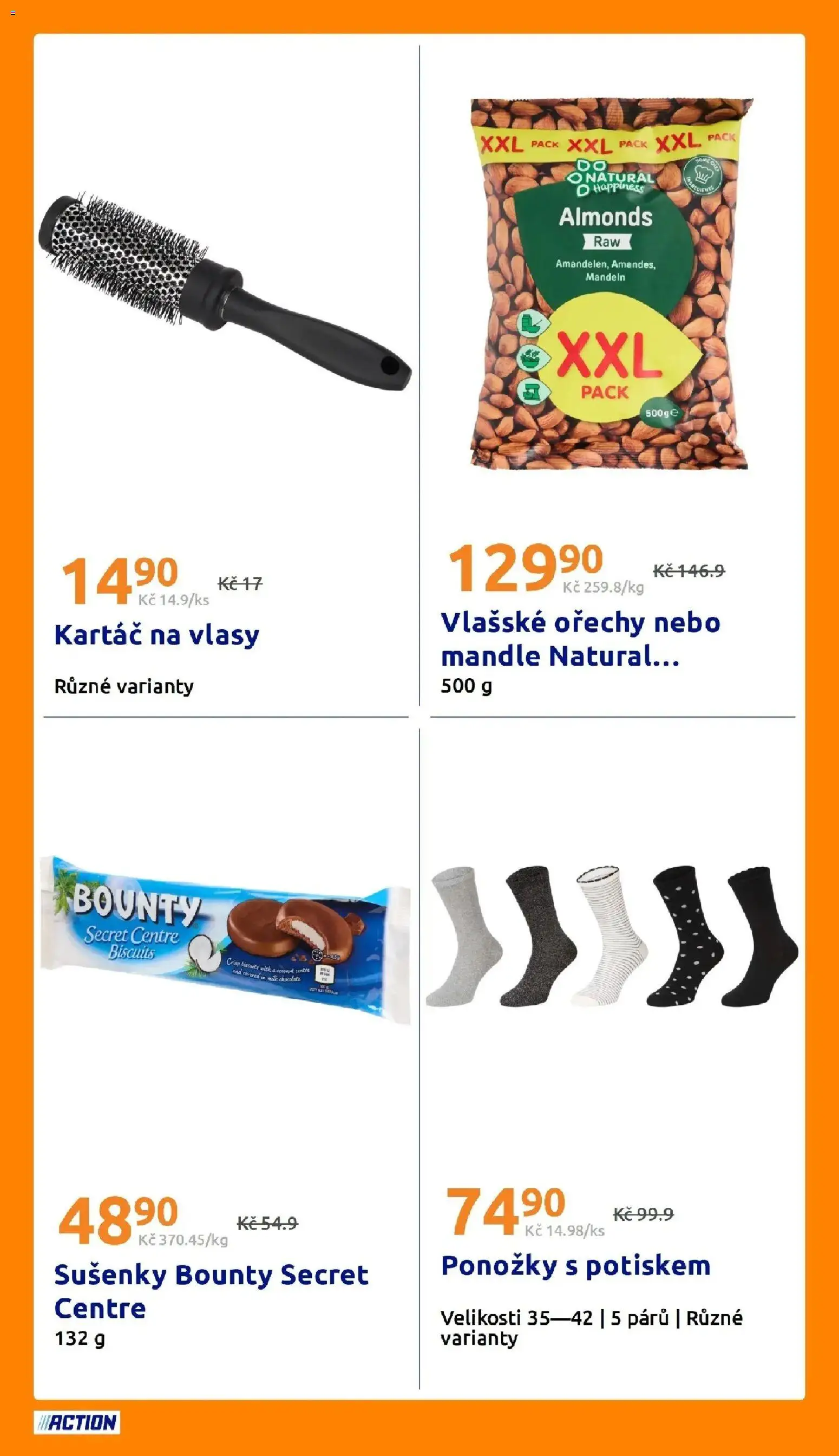Action leták od 21.10.2026 - Akční leták online | Strana: 20 | Produkty: Ponožky, Kartáč na vlasy, Ořechy, Sušenky