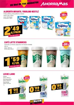 Vista previa AhorraMas folleto válido desde el 16/07/2026 | Página: 13 | Productos: Leche desnatada, Leche entera, Leche, Café