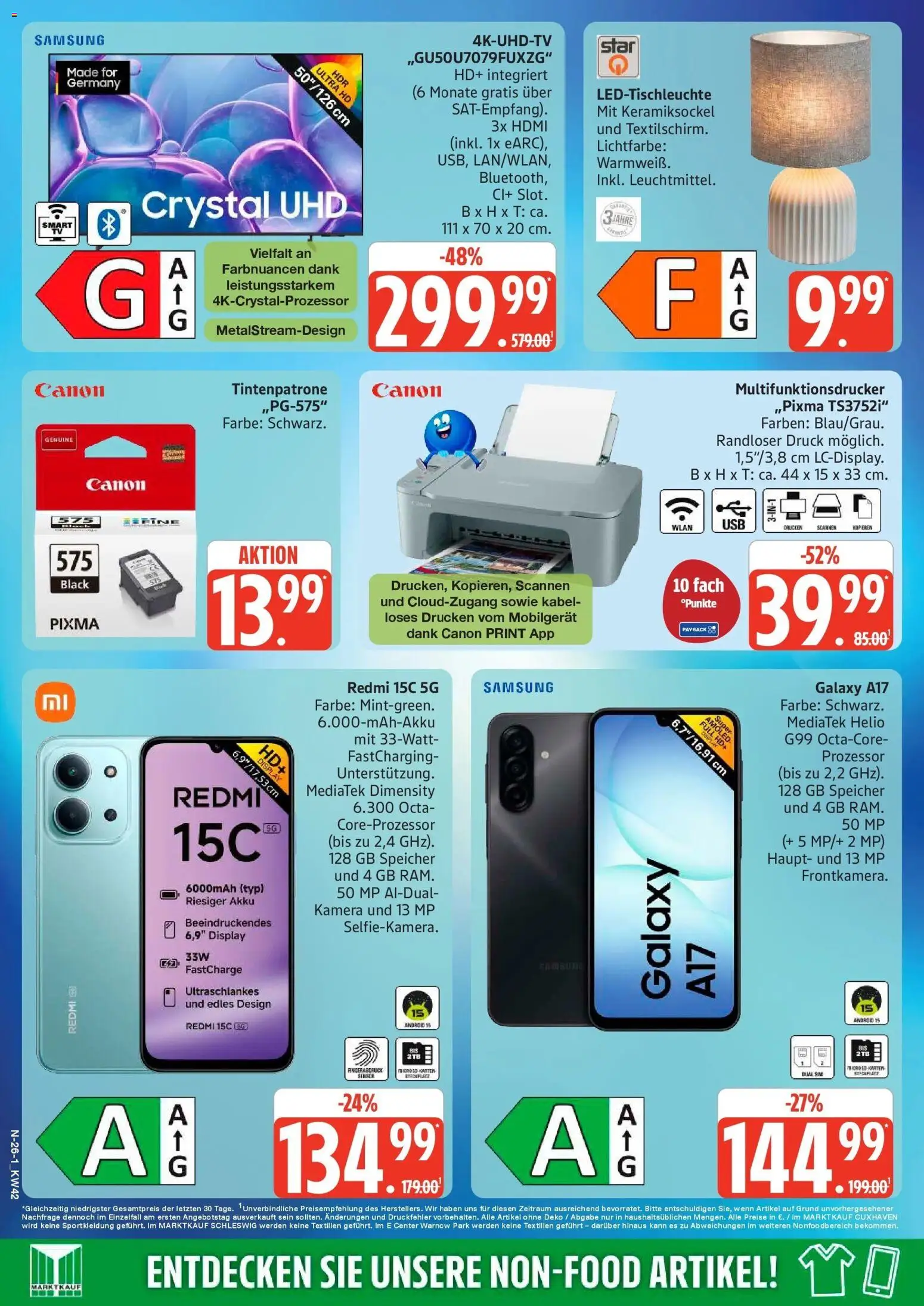 Marktkauf Prospekt Neuenkirchen (ab 12.10.2026) » Angebote online | Seite: 26 | Produkte: Kamera, Kabel, Samsung