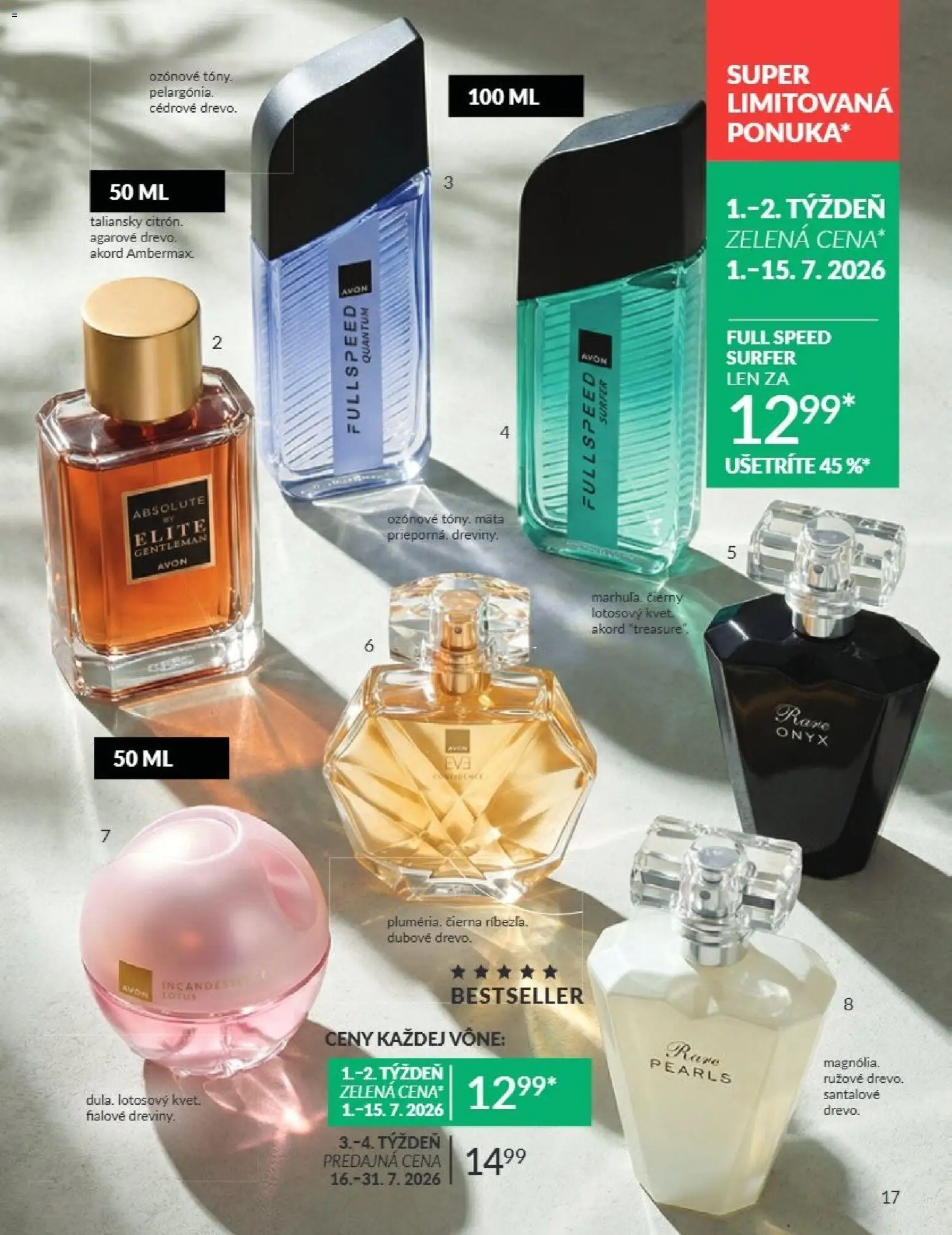 Nové Avon akcie – leták je platný od 01.07.2026 | Strana: 17 | Produkty: Lotus
