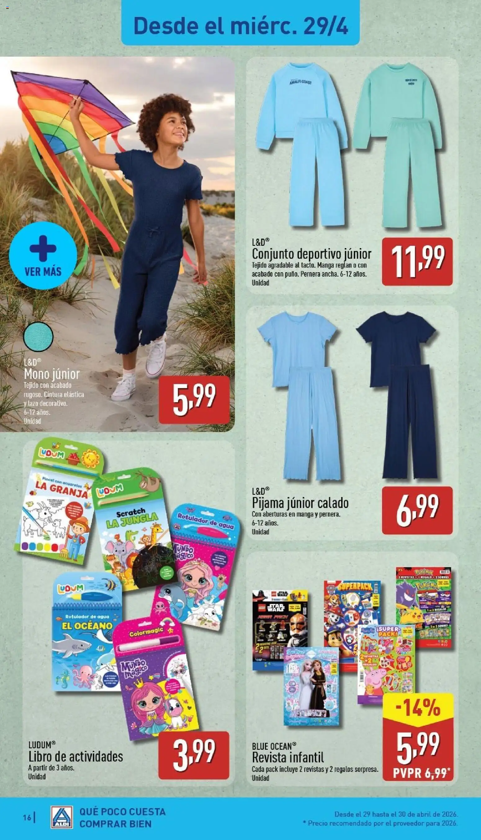 Aldi folleto Península │ válido desde el 27.04.2026 | Página: 16 | Productos: Pijama